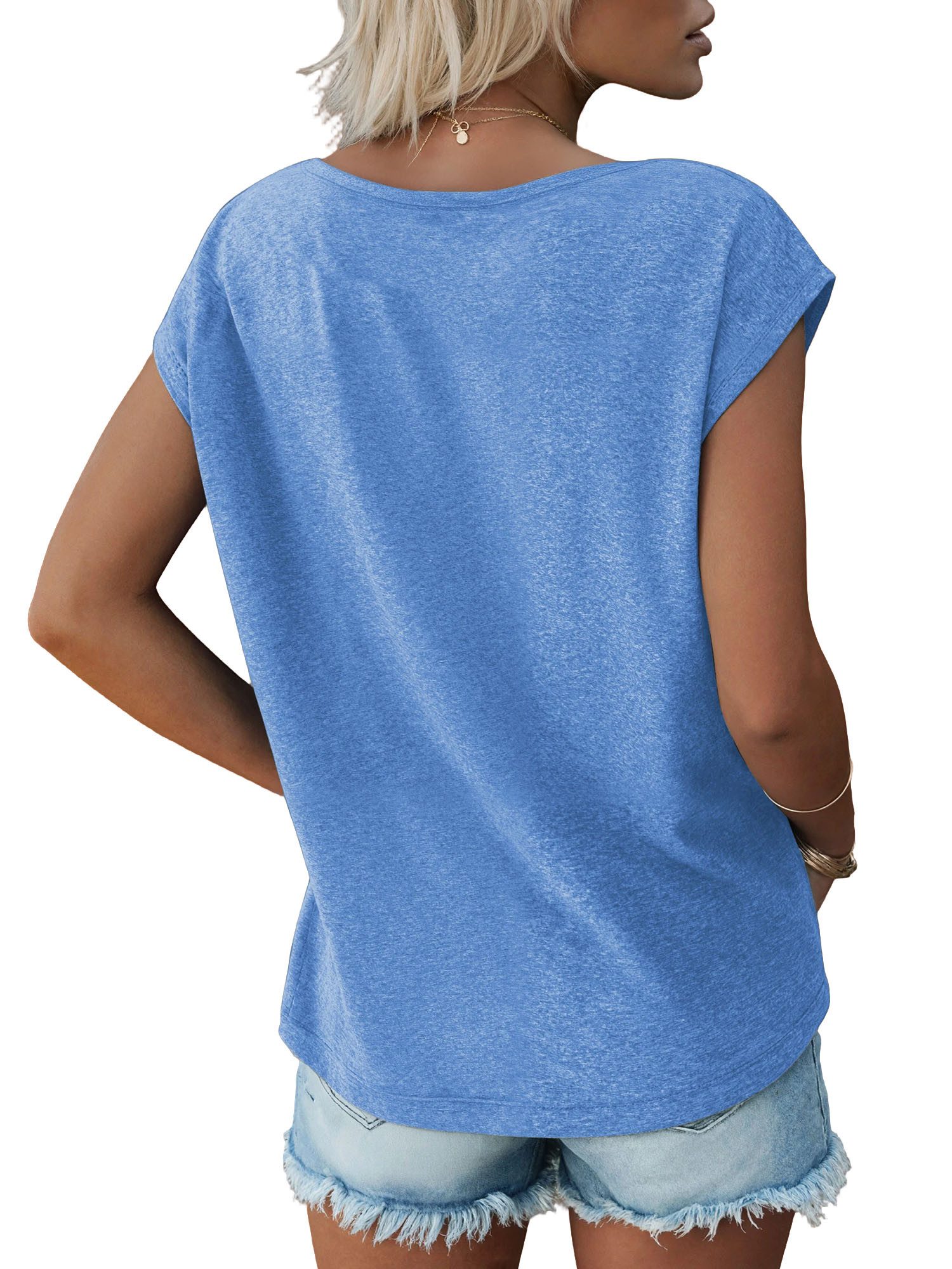 PYLIKE Tanktop Bequemes Shirt Damen Ärmellos Sommer Basic-Shirt mit Print B günstig online kaufen