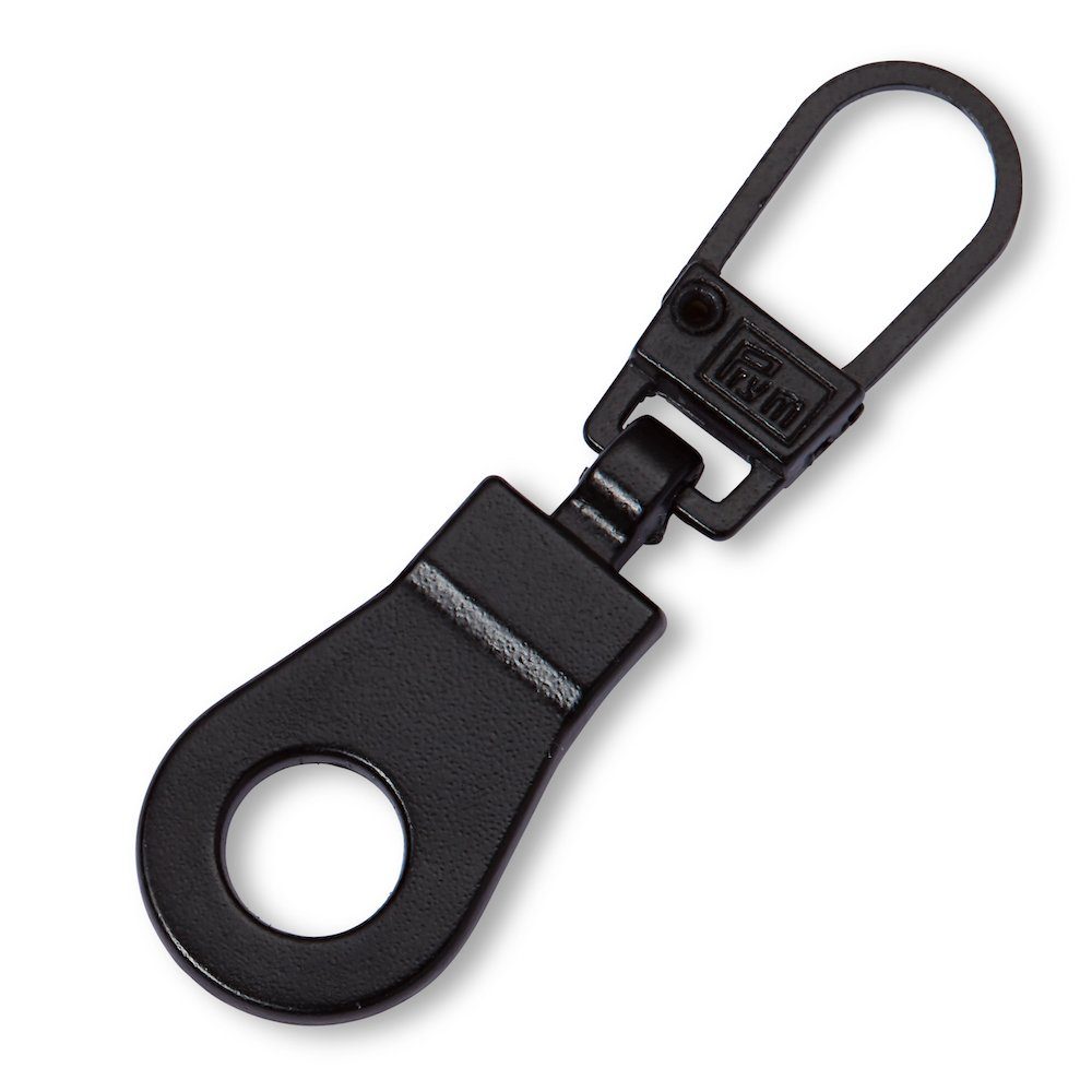 Prym Knopf Fashion-Zipper für Reissverschluss, Öse, schwarz