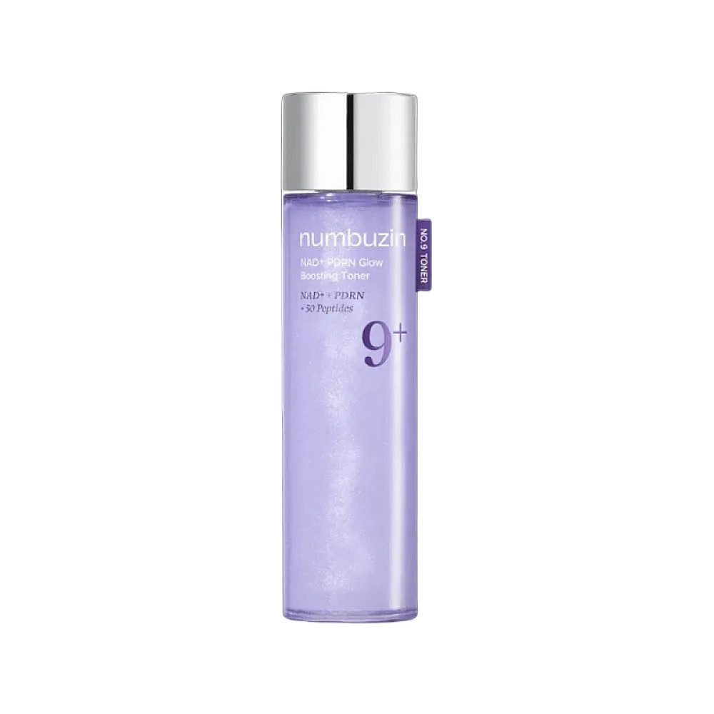 numbuzin Toner No.9 PDRN Glow Boosting Toner 150ml – essenceartiger NAD+ Toner mit 50 Peptiden & Ceramiden – Glow, Feuchtigkeit, Hautelastizität –, für trockene, reife & fahle Haut – Korean Skincare