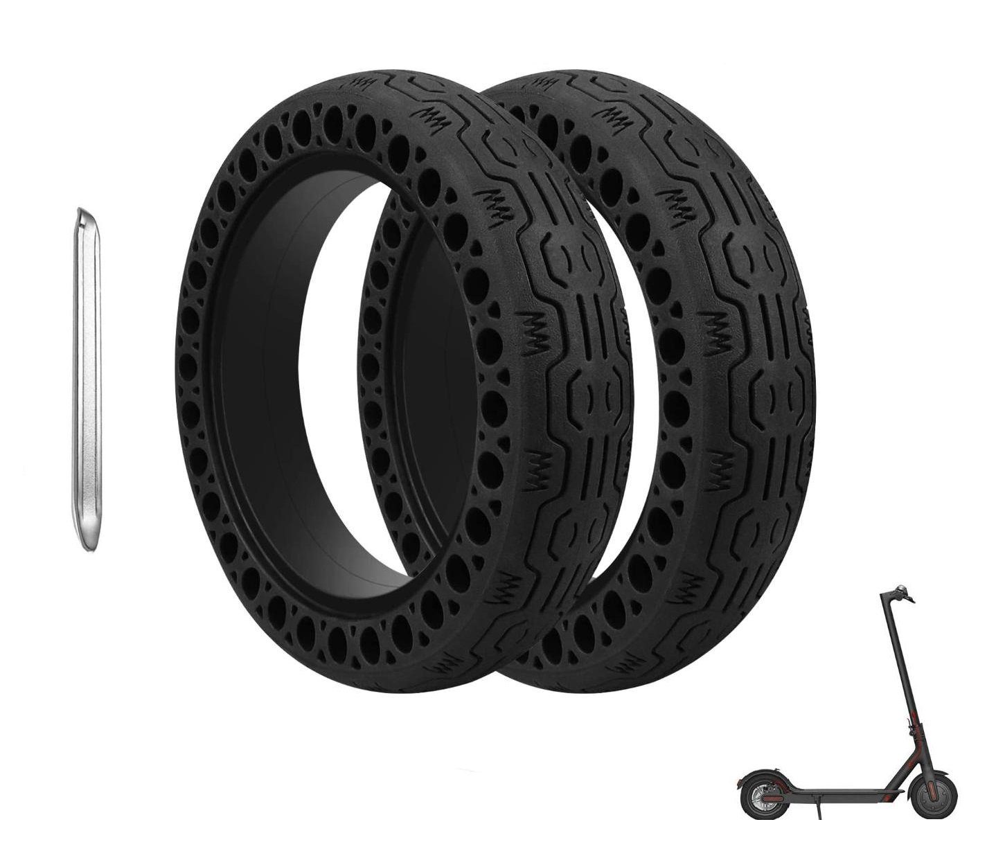 8,5 Zoll E-Scooter Reifen Rad Reifen Ersatz für M365 Elektroroller Gummi Schwarz 