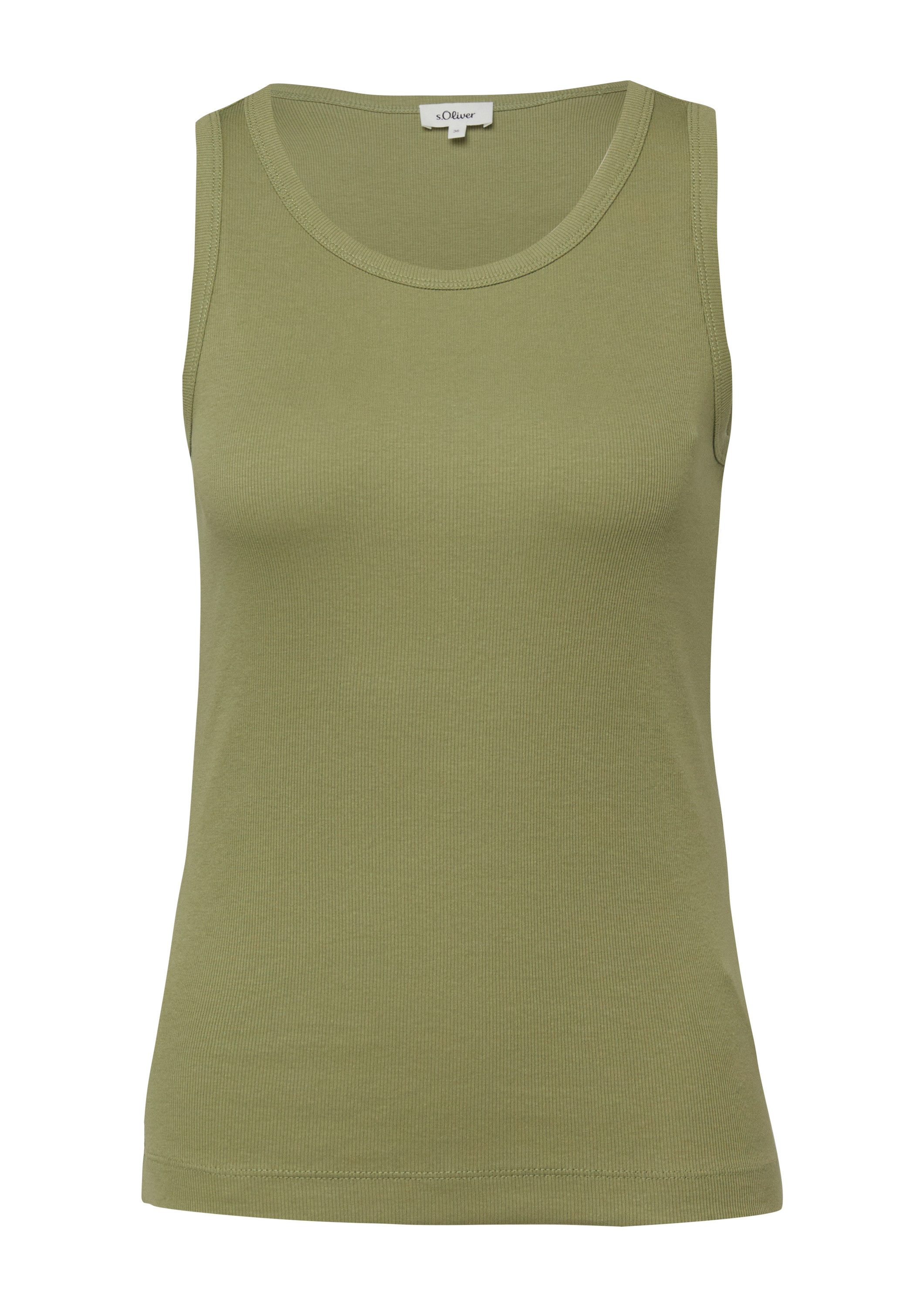 s.Oliver Muscleshirt T-Shirt Geripptes Tanktop
