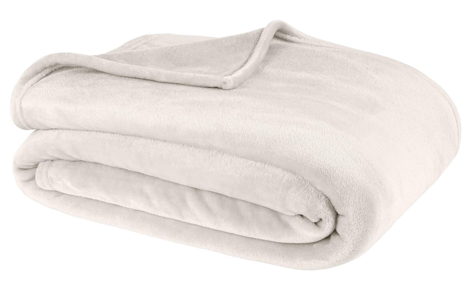Wohndecke Kuscheldecke Flauschig Fleecedecke 150x200 180x220 Sofa Couch Decke, Carpe Sonno, Super Softe Sofadecke Überwurf Tagesdecke Beige Creme – Bild 2 von 5