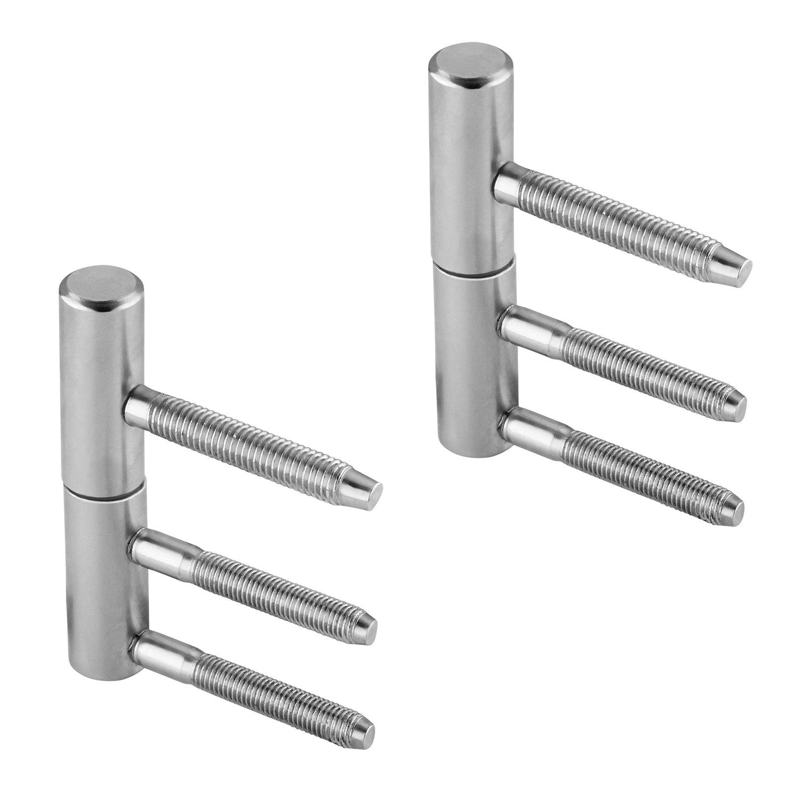 SO-TECH® Türbeschlag Türband OLAV Ø 15 mm DIN-konform für Holz- oder Stahlzargen (2 St), 2-teilig Ø15mm vernickelt - für Holzzargen