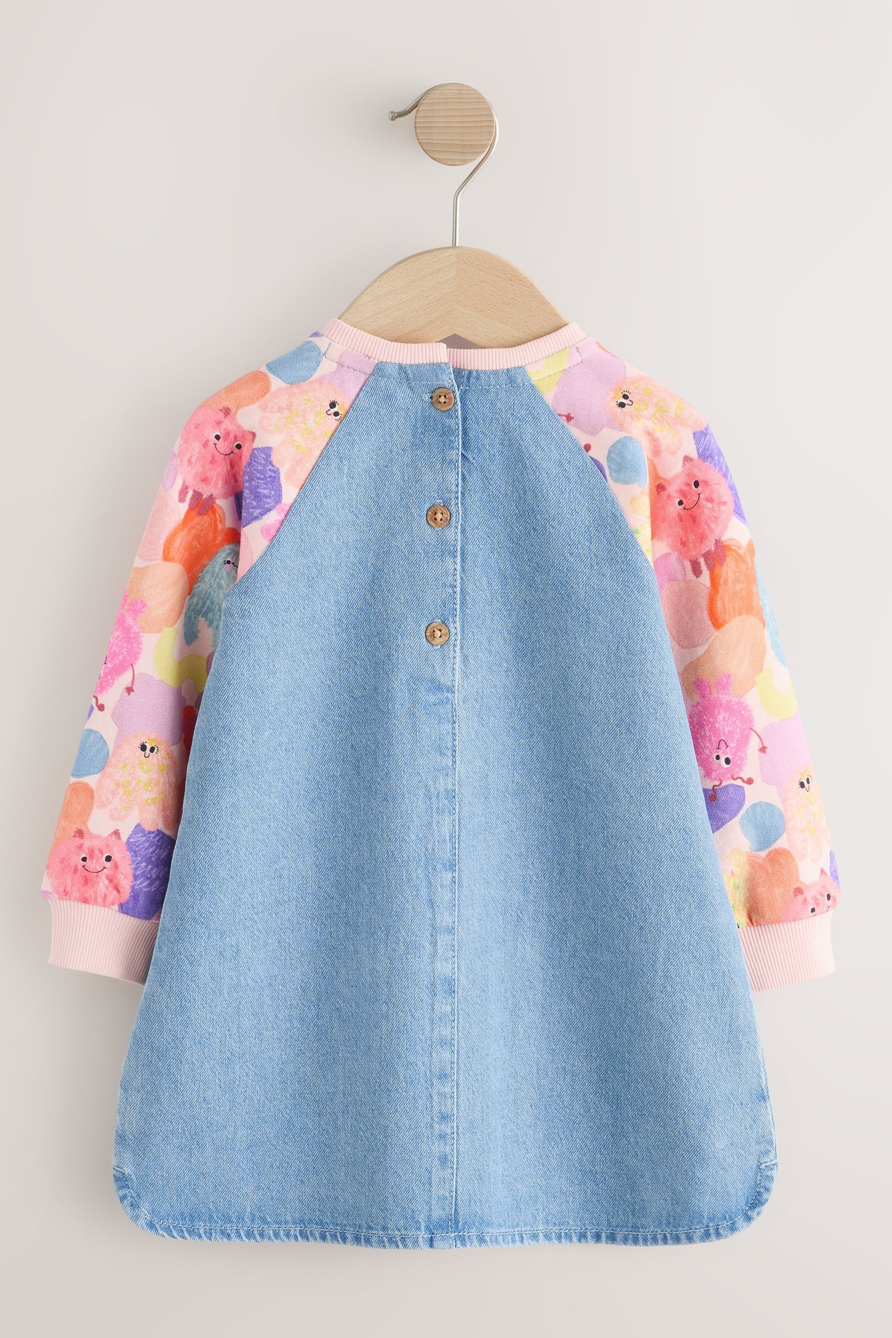 Next Jeanskleid Denim-Kleid mit Raglanärmeln (1-tlg) günstig online kaufen