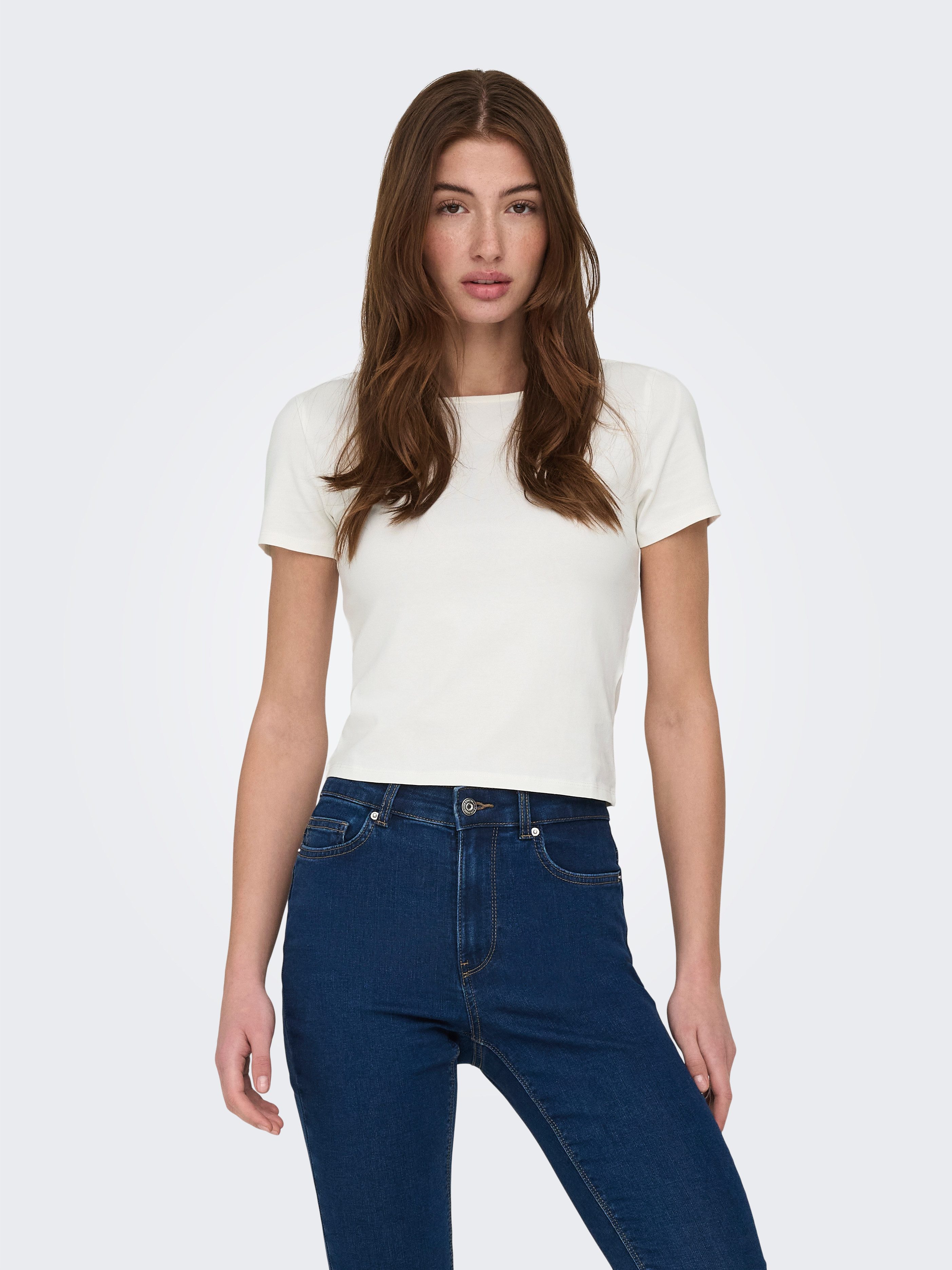 ONLY Kurzarmshirt ONLSUSAN SHORT S/S 2 PACK TOP CS JRS (Packung, 2-tlg., 2er-Pack)