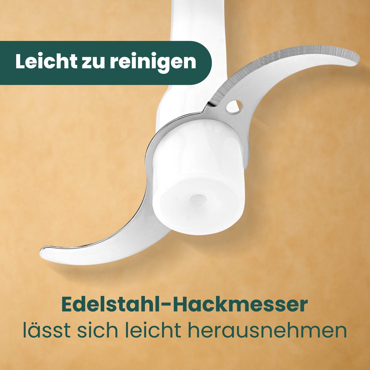 CLATRONIC Zerkleinerer MZ 3579, Zerkleinerer elektrisch, 250W, Edelstahl-Messer