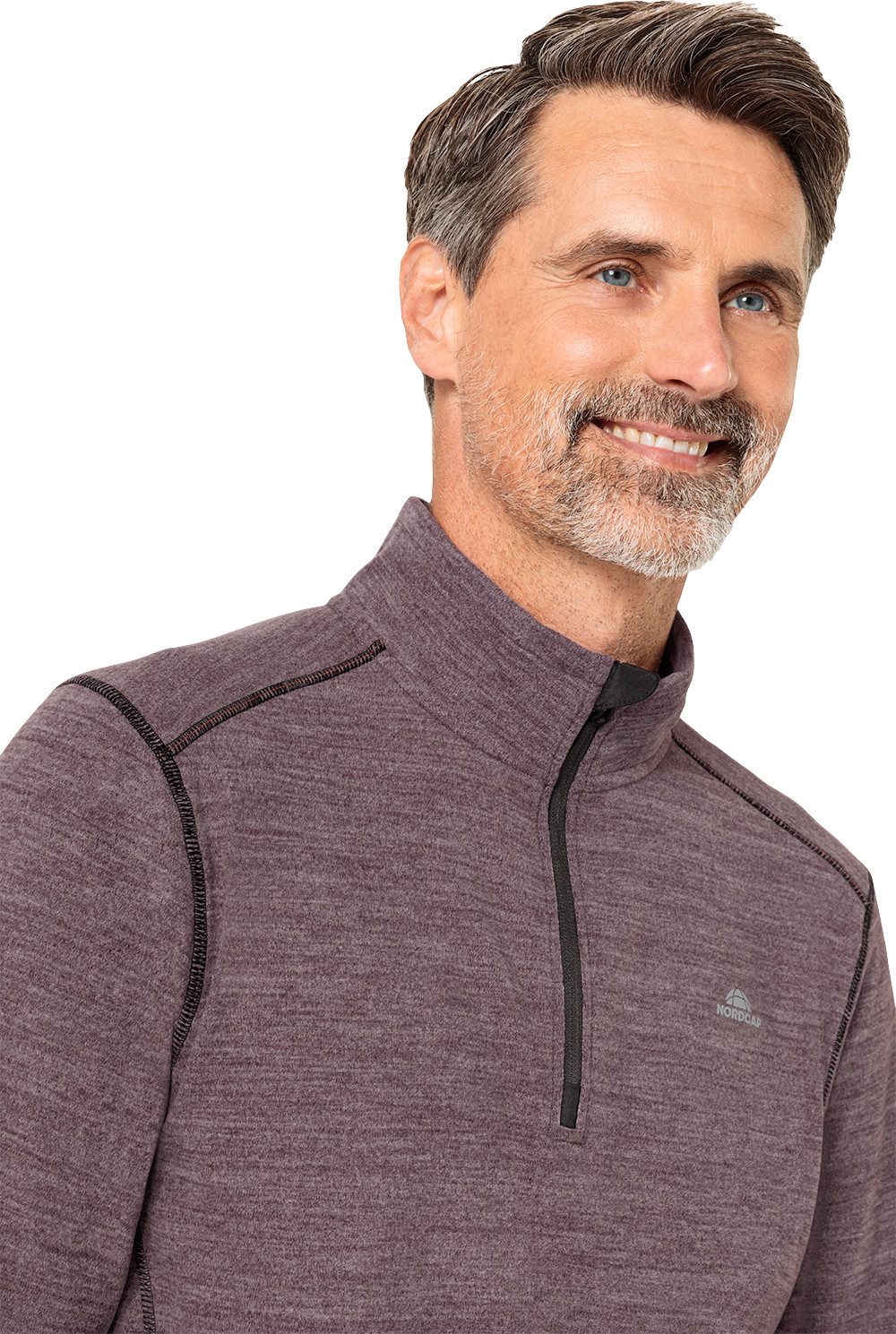 Nordcap Funktionsshirt leicht mit Zipper, flauschig-weich