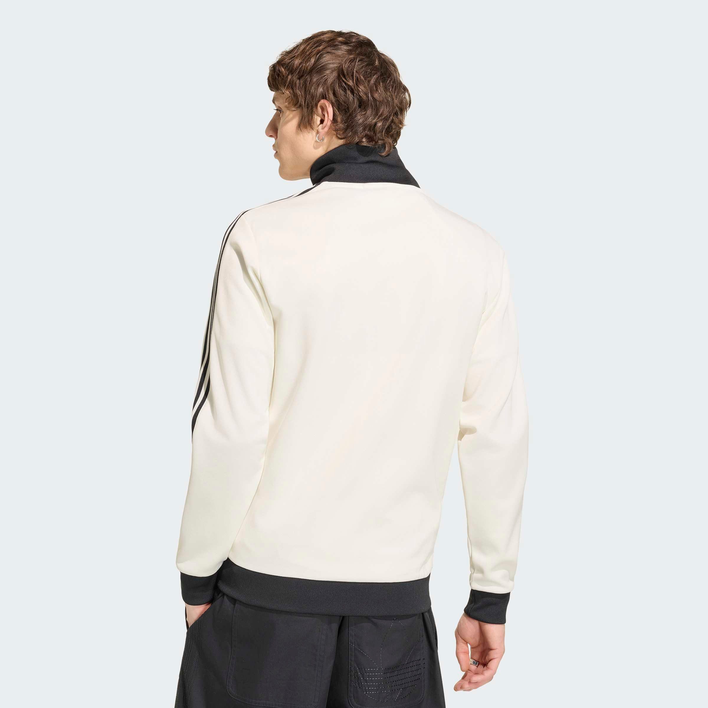 adidas Originals Trainingsjacke CLASSIC mit Rundhalsausschnitt, aus Baumwolle und Polyester, in normaler Länge