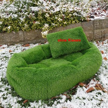 Kögler Gartenfigur AniPlants, Grasfigur, "Möbel", Gras-Nest, Gartendeko, 25 cm, Modernes Design und hochwertige Verarbeitung