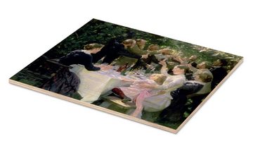 Posterlounge Holzbild Peder Severin Krøyer, Hip, Hip, Hurra!, Esszimmer Malerei