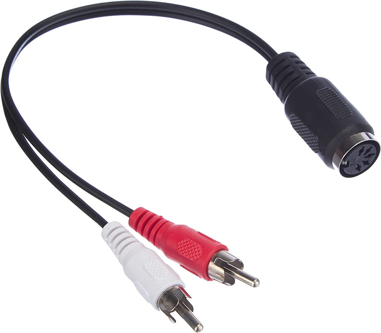 Audio Adapter 5-pol DIN Buchse an 2x Cinch Stecker, 0,2m, Good Connect Audio-Adapter