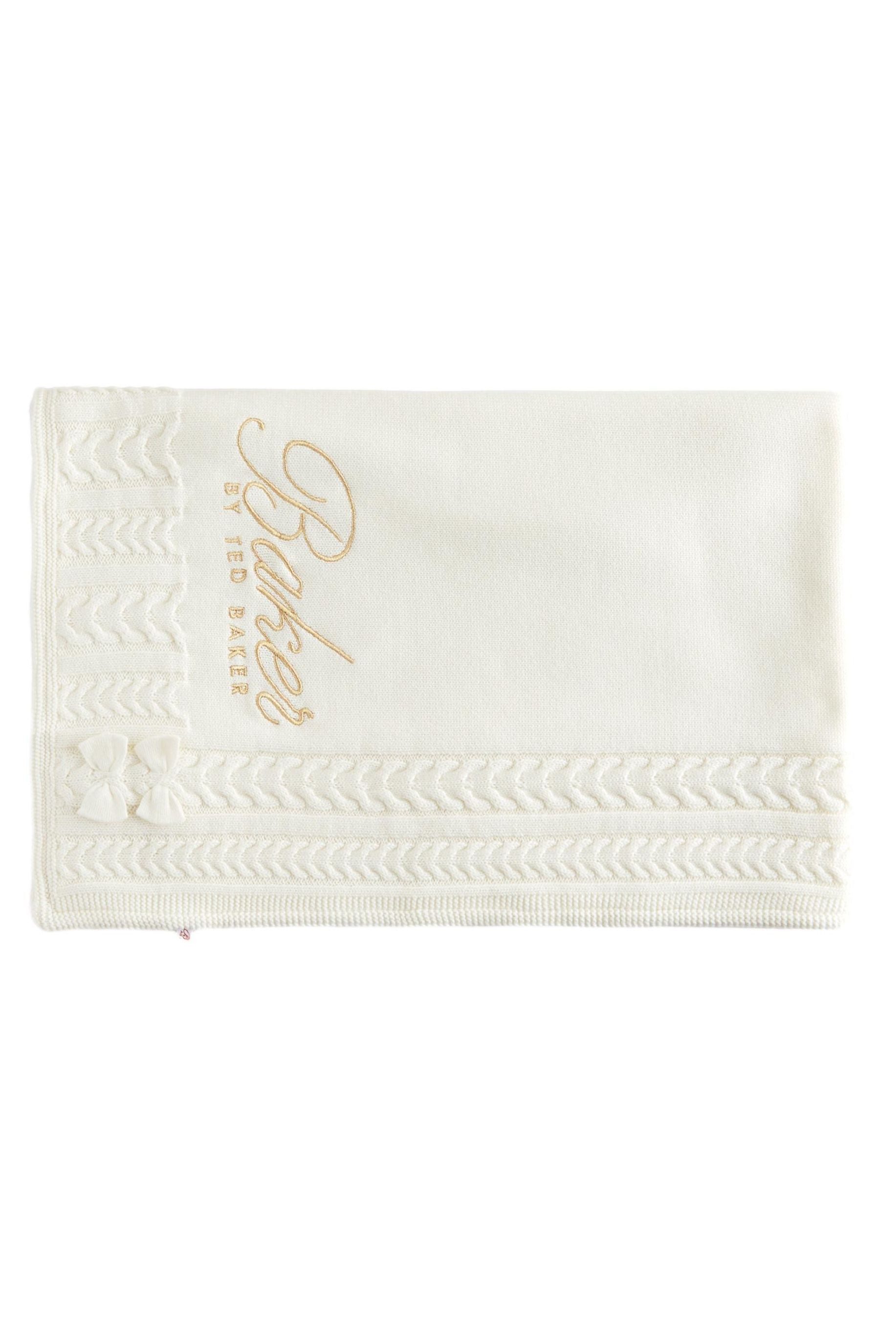 Babydecke Baker by Ted Baker Fleecedecke mit Zopfmuster, Baker by Ted Baker günstig online kaufen