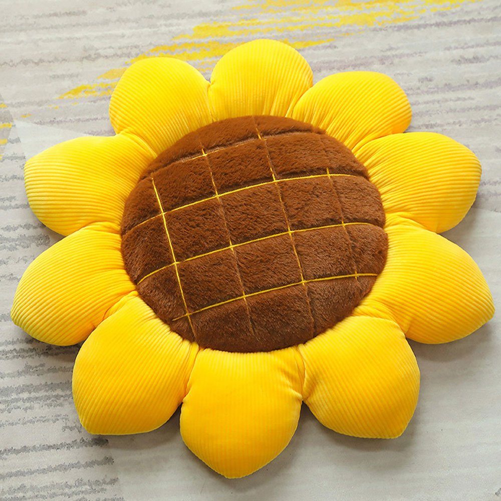 Kopfkissen Sonnenblume Soft Knit Kissen Dekoration Sofa-Kissen Ornamente, AUzzO~