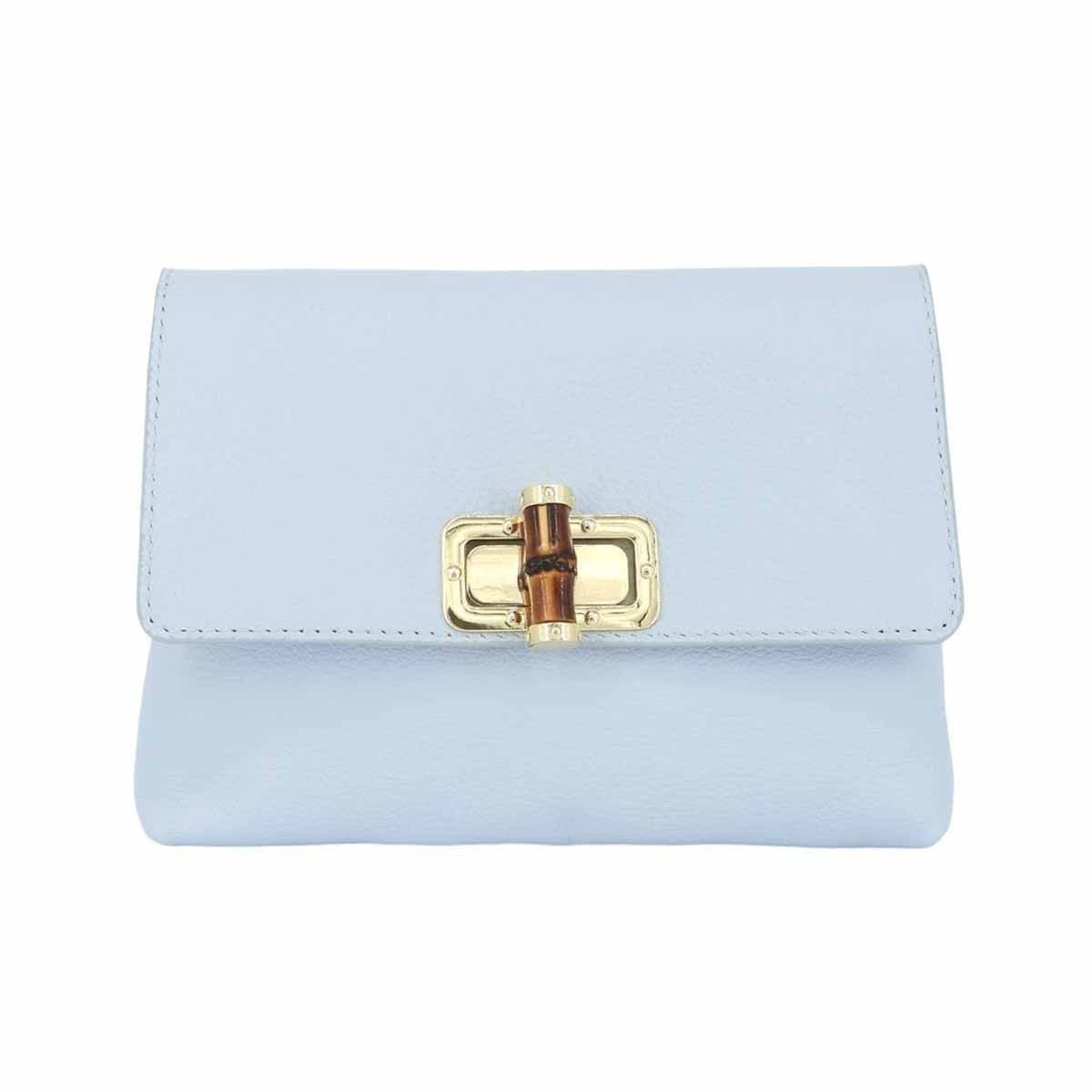 ITALYSHOP24 Schultertasche Made in Italy Damen Leder Tasche Crossbody Umhängetasche Clutch Reise, Überschlagtasche Abendtasche Smartphone CrossOver Mini Bag Smartphone