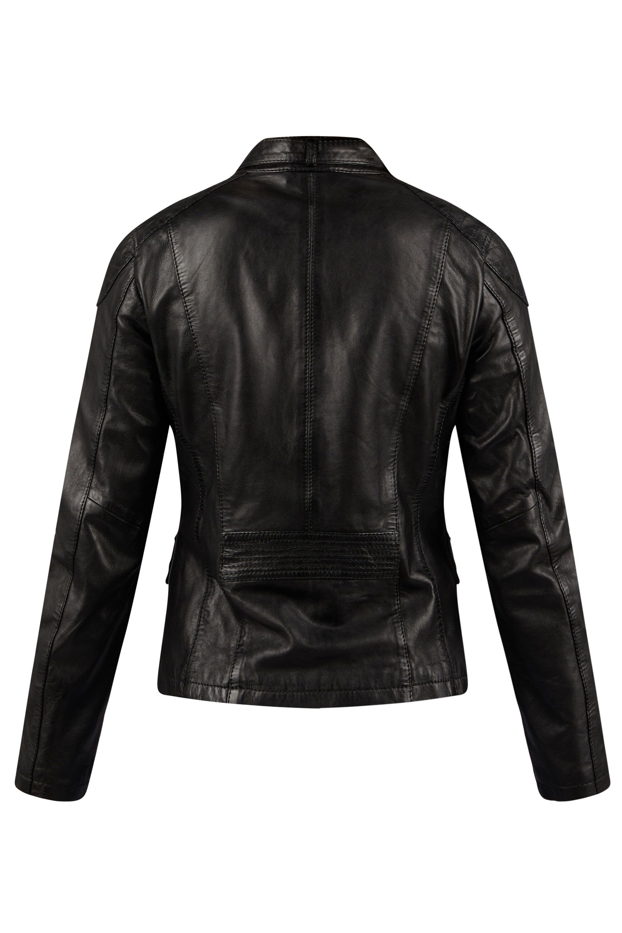 7eleven Lederjacke SEMILA (1-St) mit Zierschnalle