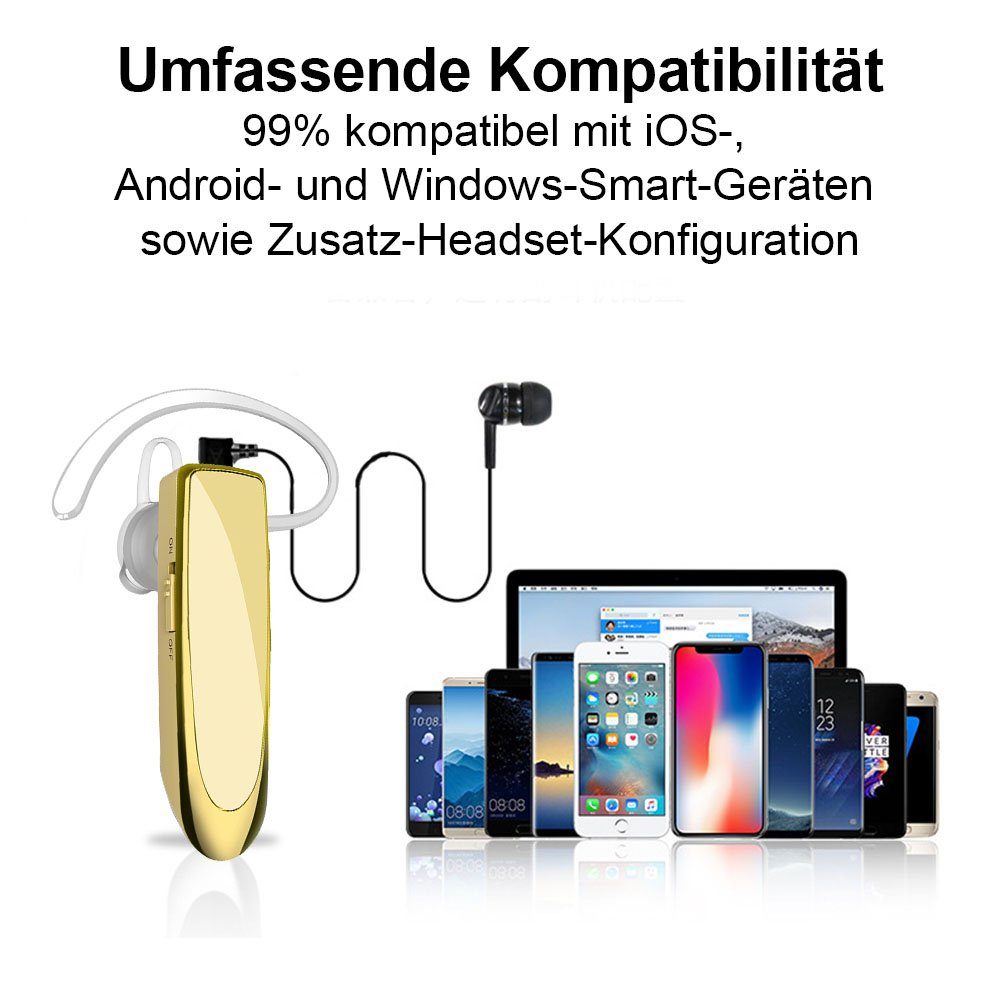 Jormftte Bluetooth Headset,Wireless Freisprech Bluetooth-Kopfhörer