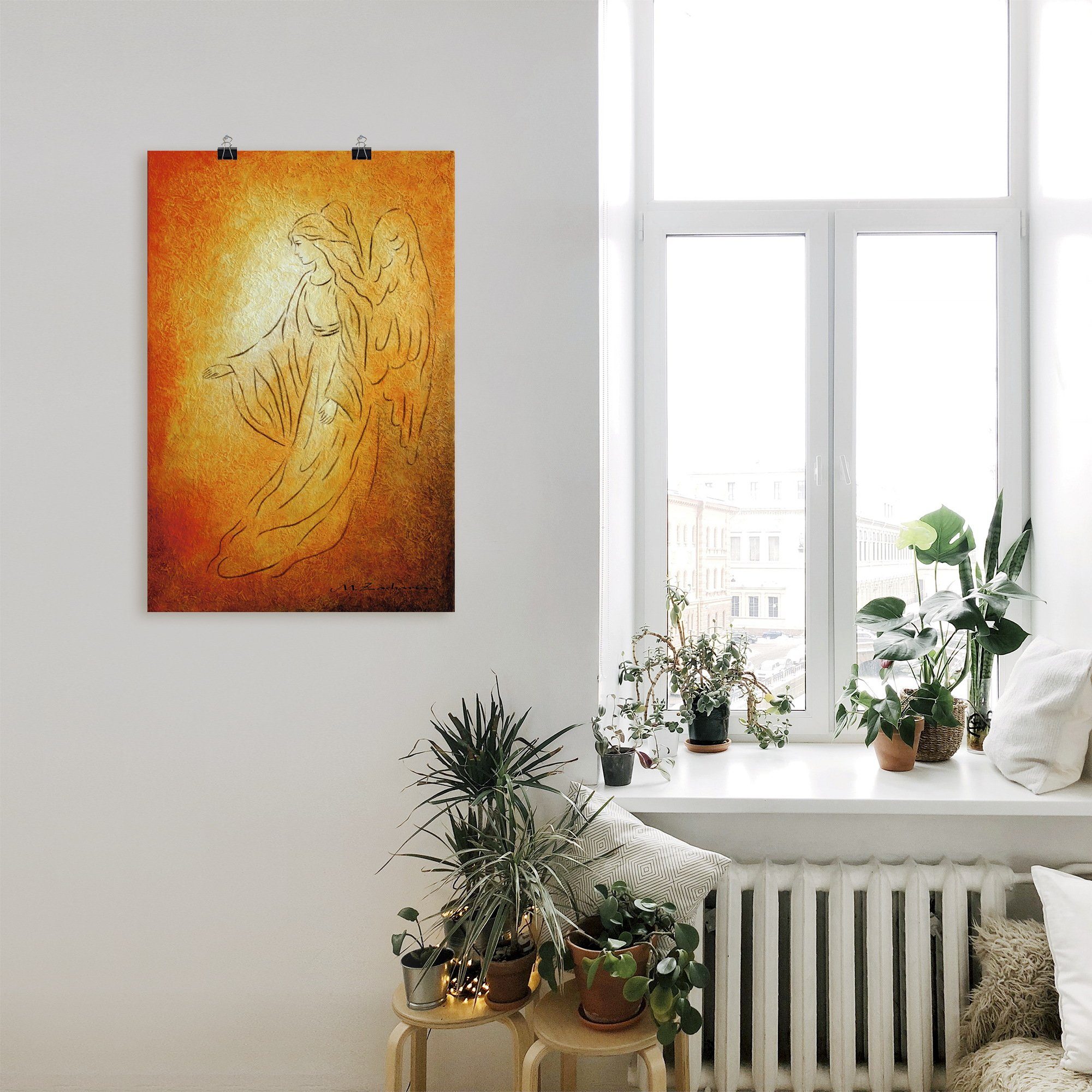Artland Wandbild Engel der Heilung - Engelkunst, Religion (1 St), als Leinwandbild, Poster in verschied. Größen