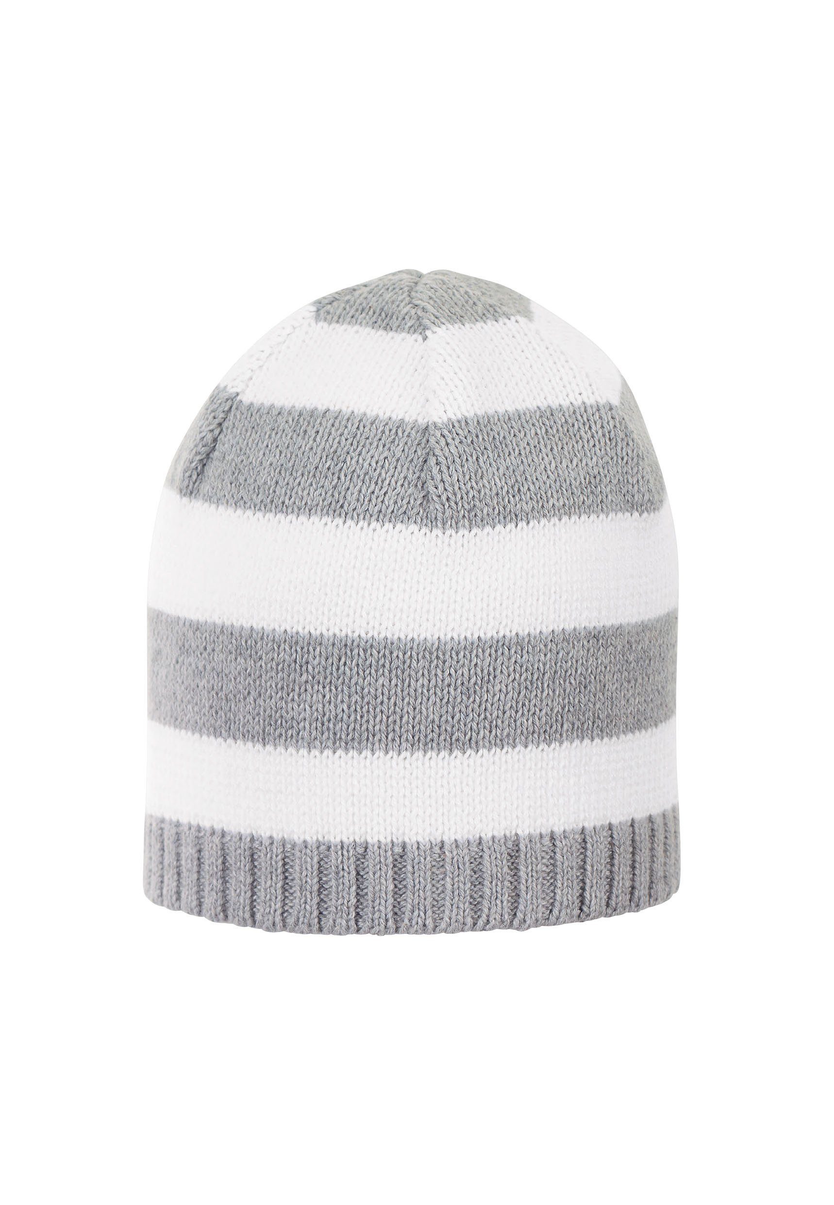 STERNTALER® Strickmütze Strickmütze (1-St., Strick Beanie für Kinder ideal für kalte Tage) Babymütze aus Baumwolle mit Streifenmuster mehr