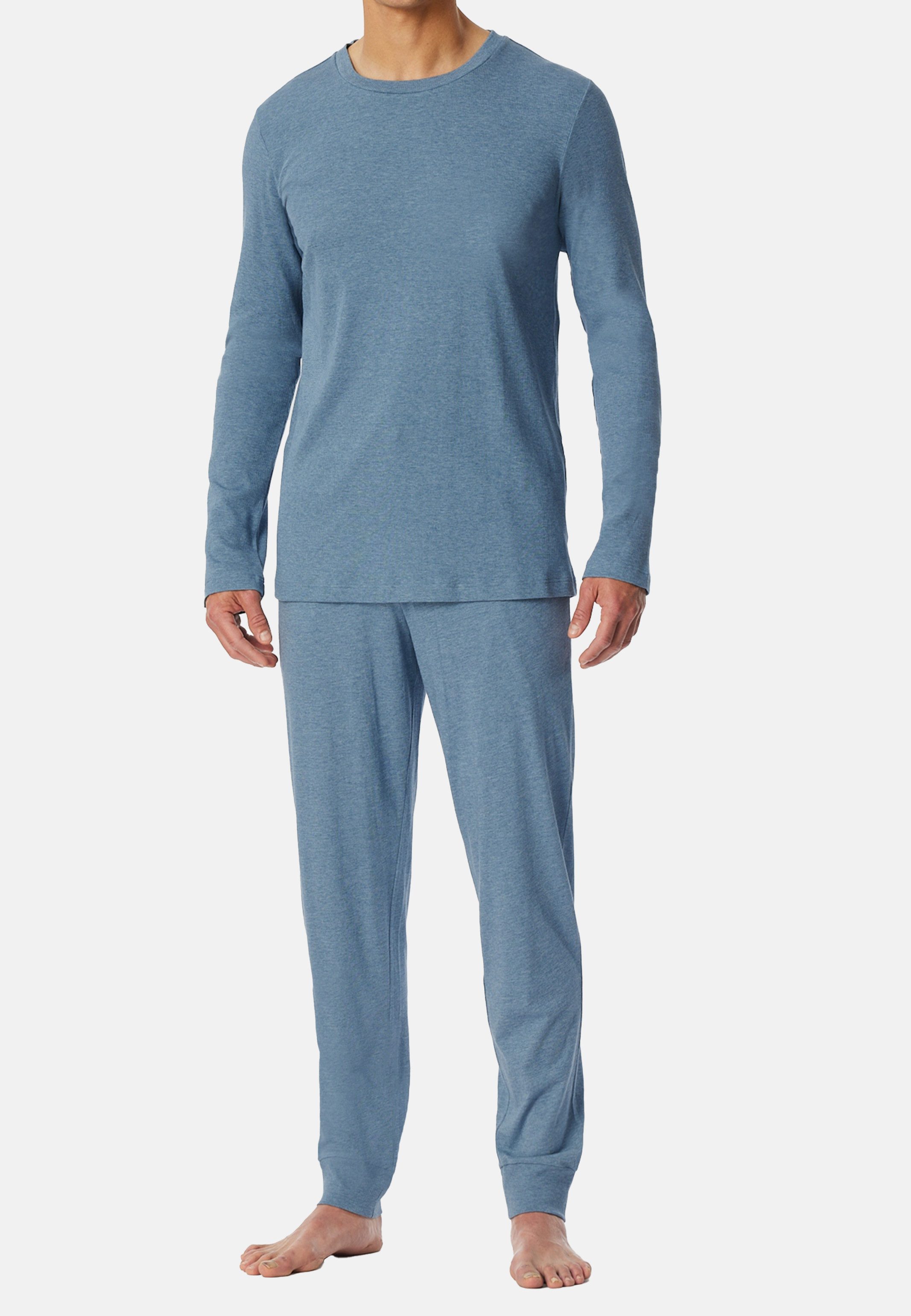 Schiesser Pyjama Modern Nightwear (Set, 2 tlg) Schlafanzug - Baumwolle - At günstig online kaufen