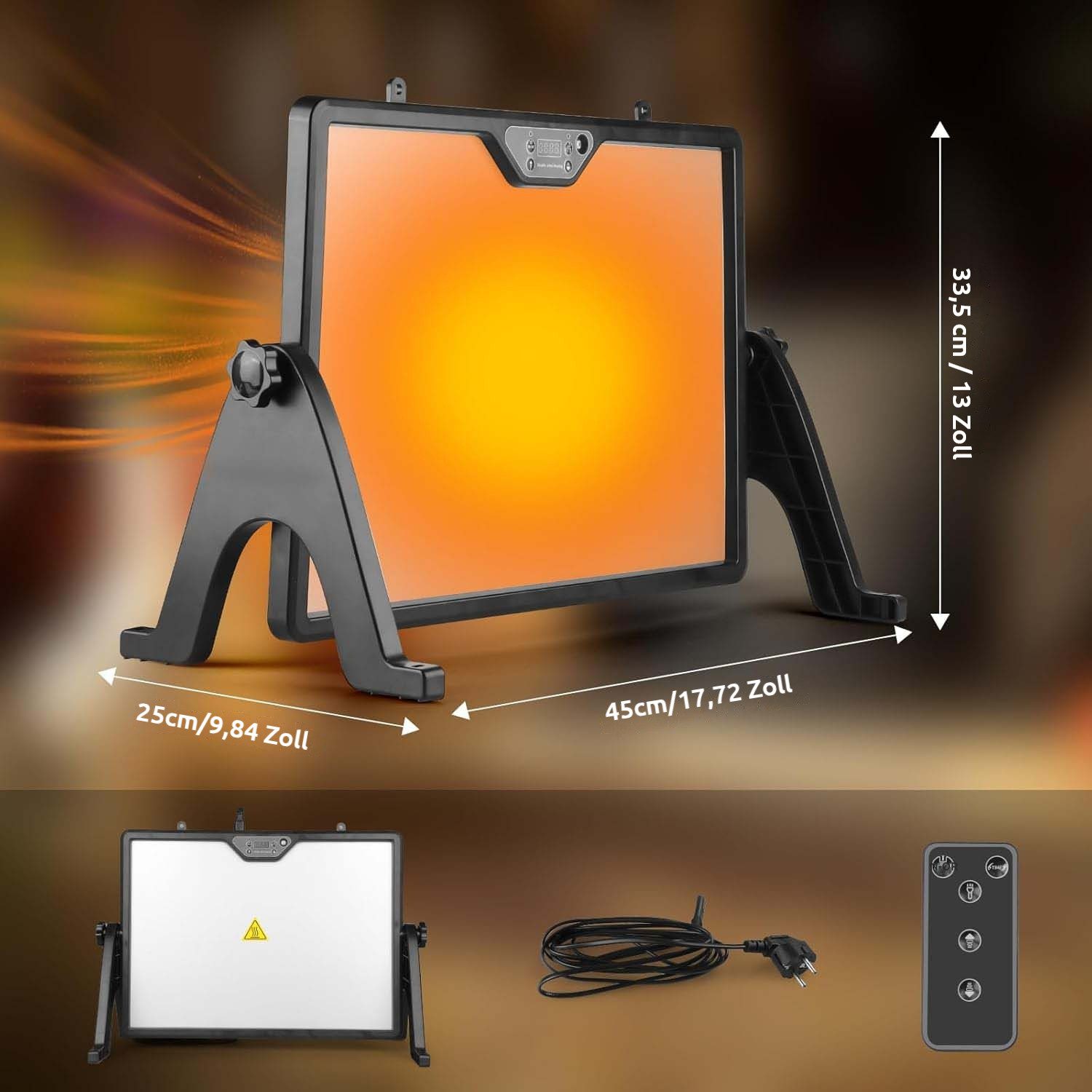 PRIISF Hühnerstall Hühnerstall Heizung Winter Wärmeplatte Küken Heizplatte Thermostat, 30-75℃ Doppelseitig Kükenwärmer 180W Temperatur Verstellbar Wärmelampe