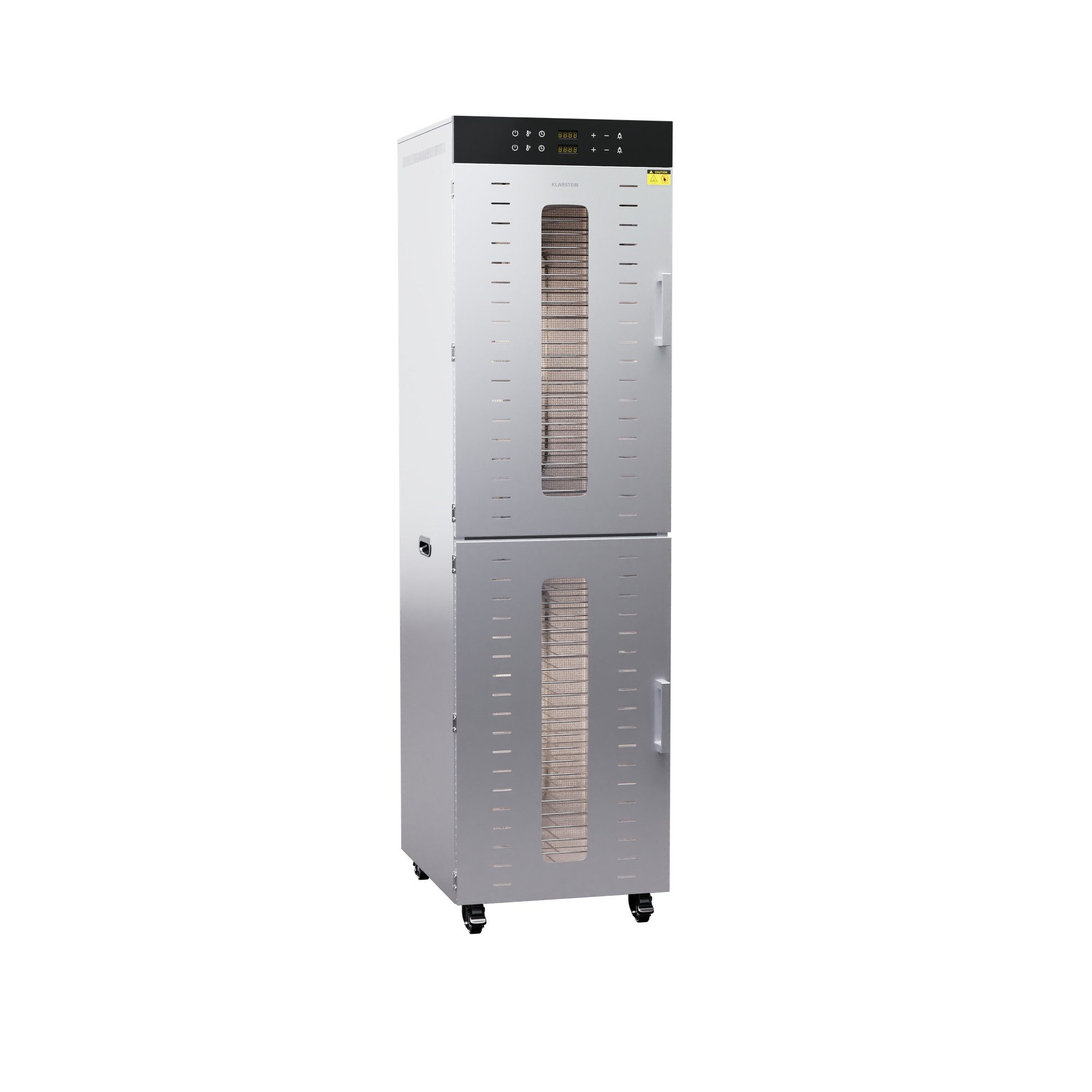 Klarstein Dörrautomat Master Jerky 700 4000 W, Dörrautomat groß Pilze Obst Trockner Dörrgerät Dehydrator Edelstahl