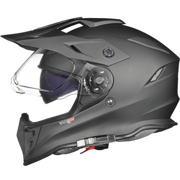 rueger-helmets Motorradhelm RX-967 Crosshelm Integralhelm Quad Cross Enduro Motocross Offroad Helm PinlockRX-967 Matt Schwarz XS