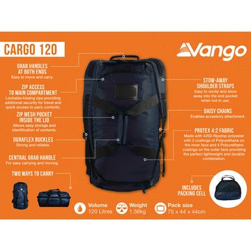 Vango Trekkingrucksack Reisetasche Cargo 120 Duffle Bag Camping, Rucksack Transport Tasche Tragbar