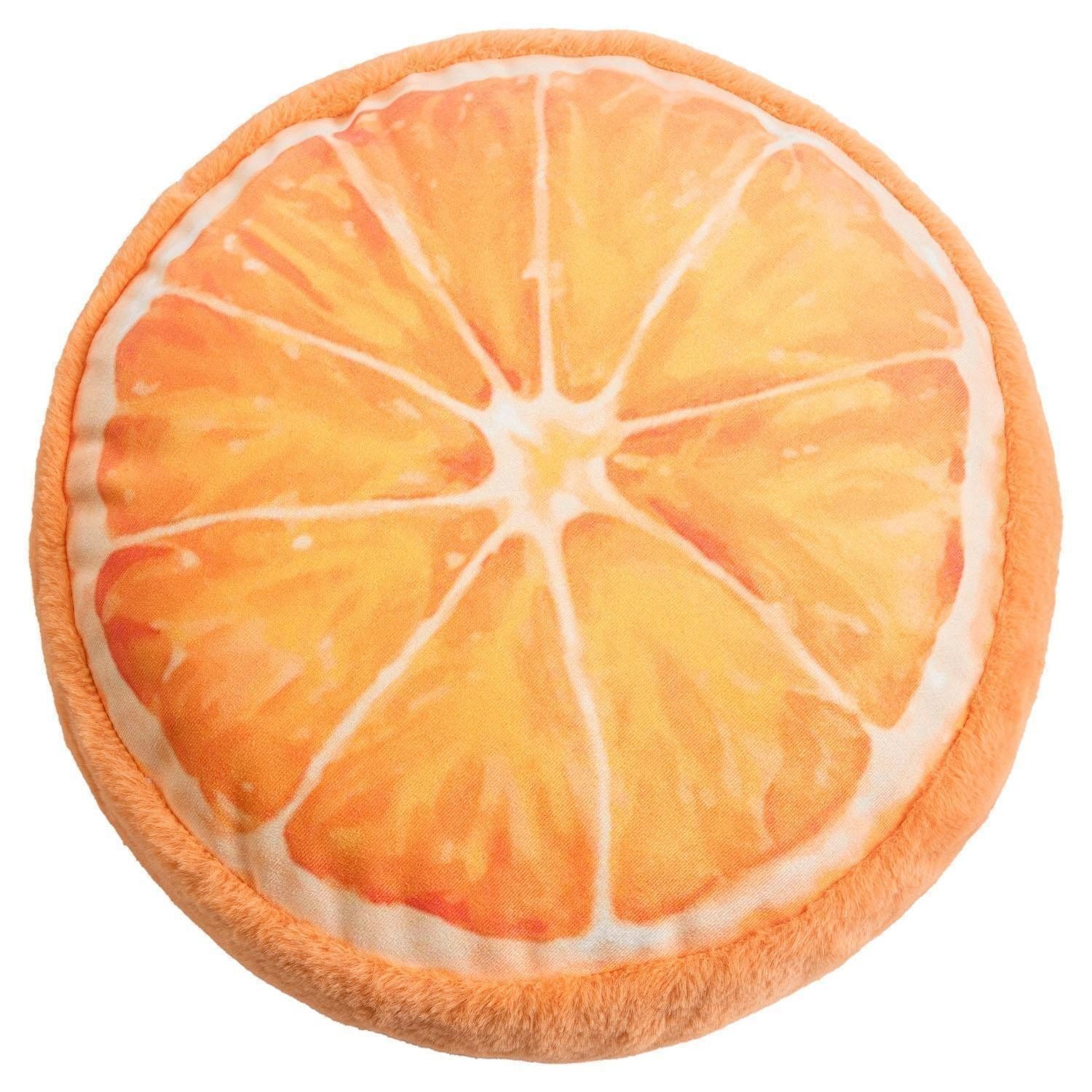 Magma Heimtex Декоративные подушки FRUITY, Ø 36 cm, Orange, Polyester, Fellimitat, waschbar