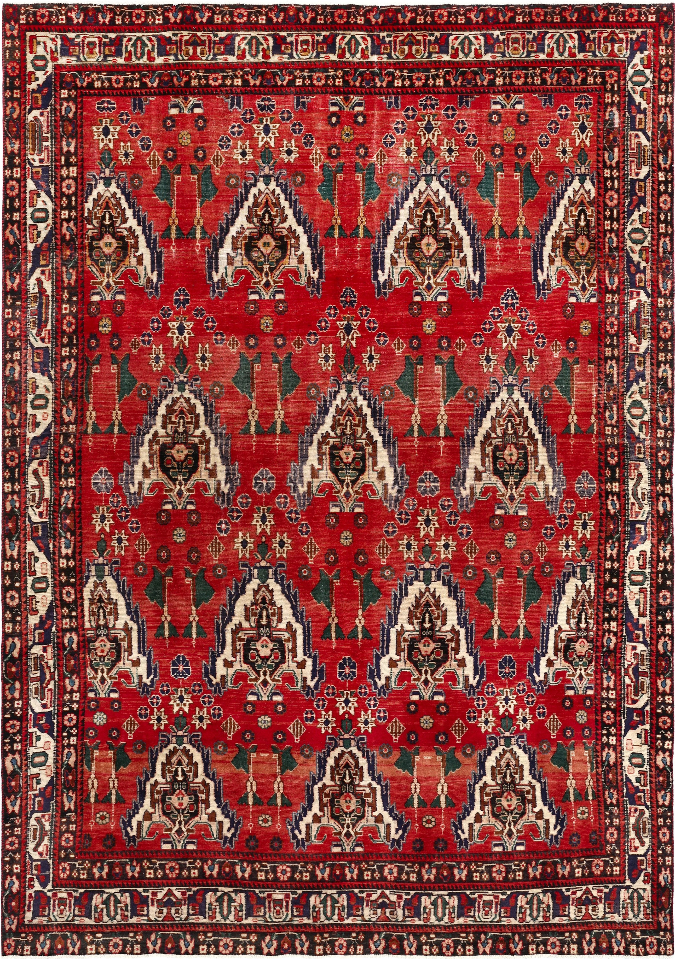 Carpet Avenue Teppich Afshar Shahr-Babak Patina 278x195, Rechteck, Höhe: 7 mm