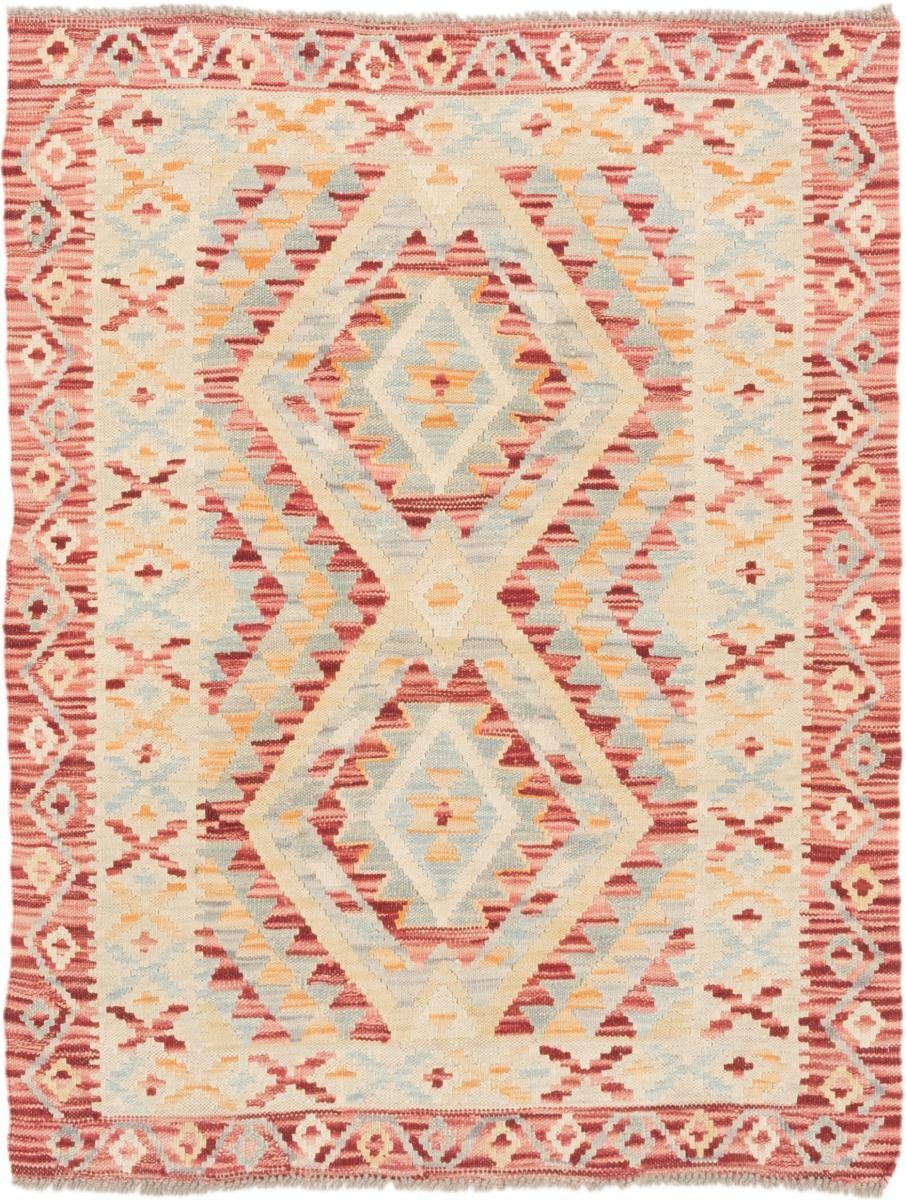 Orientteppich Kelim Afghan Handgewebter mm rechteckig, 106x136 Höhe: Orientteppich, 3 Nain Trading