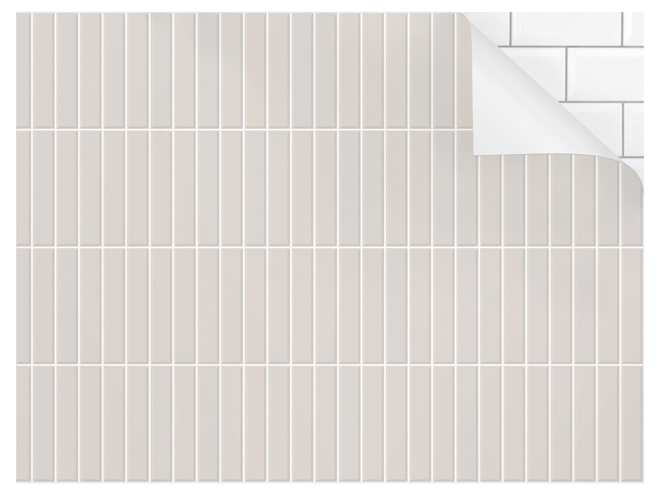 Bilderdepot24 Badrückwand grau fugenlose Wandverkleidung Bad Unifarben, (Hartfolie matt » Selbstklebend SMART 0,35 mm), wasserfestes Wandpaneel Subway Fliesen Hellgrau