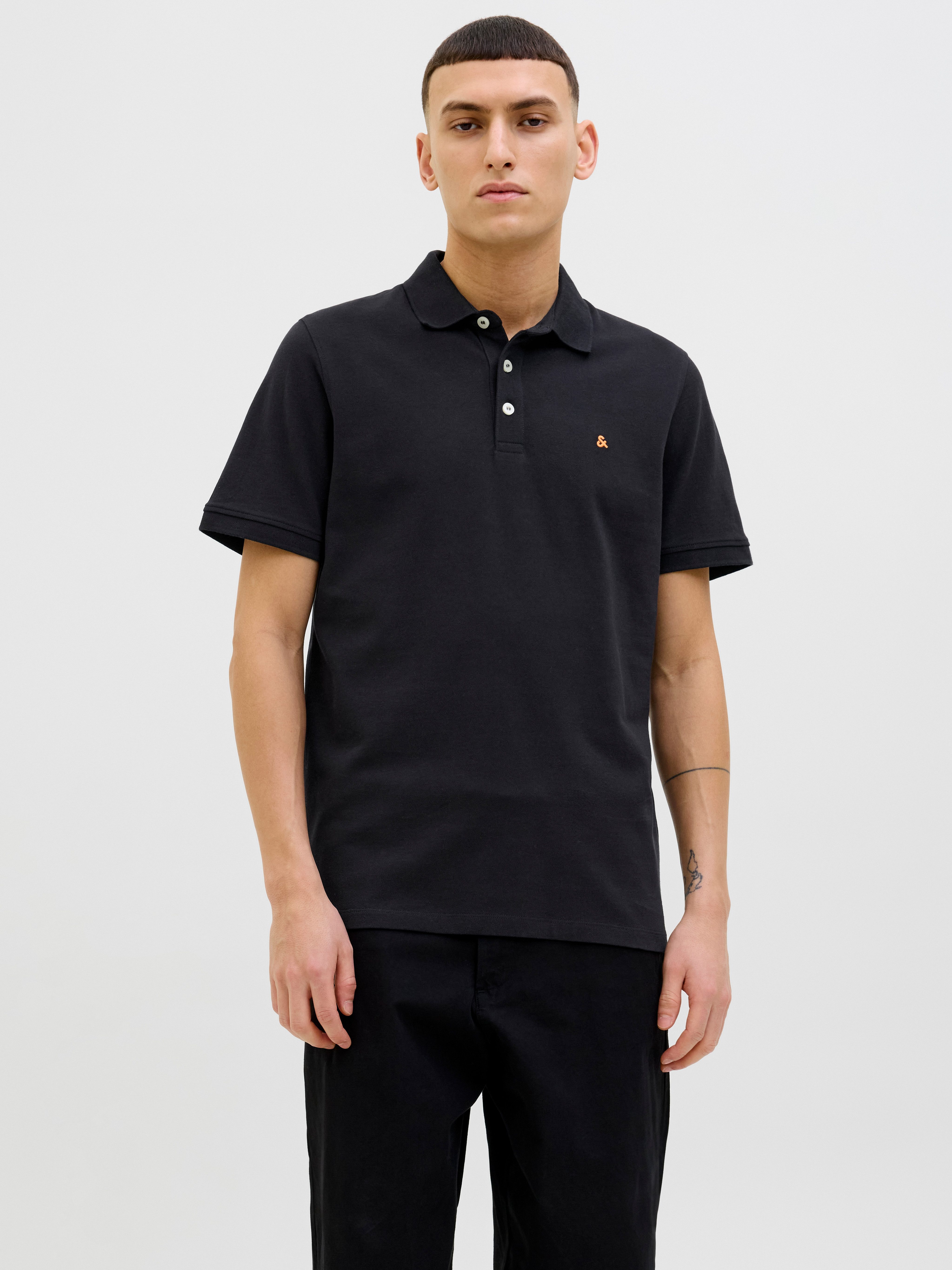 Jack & Jones Poloshirt JJEPAULOS POLO SS NOOS mit Logo Stickerei günstig online kaufen