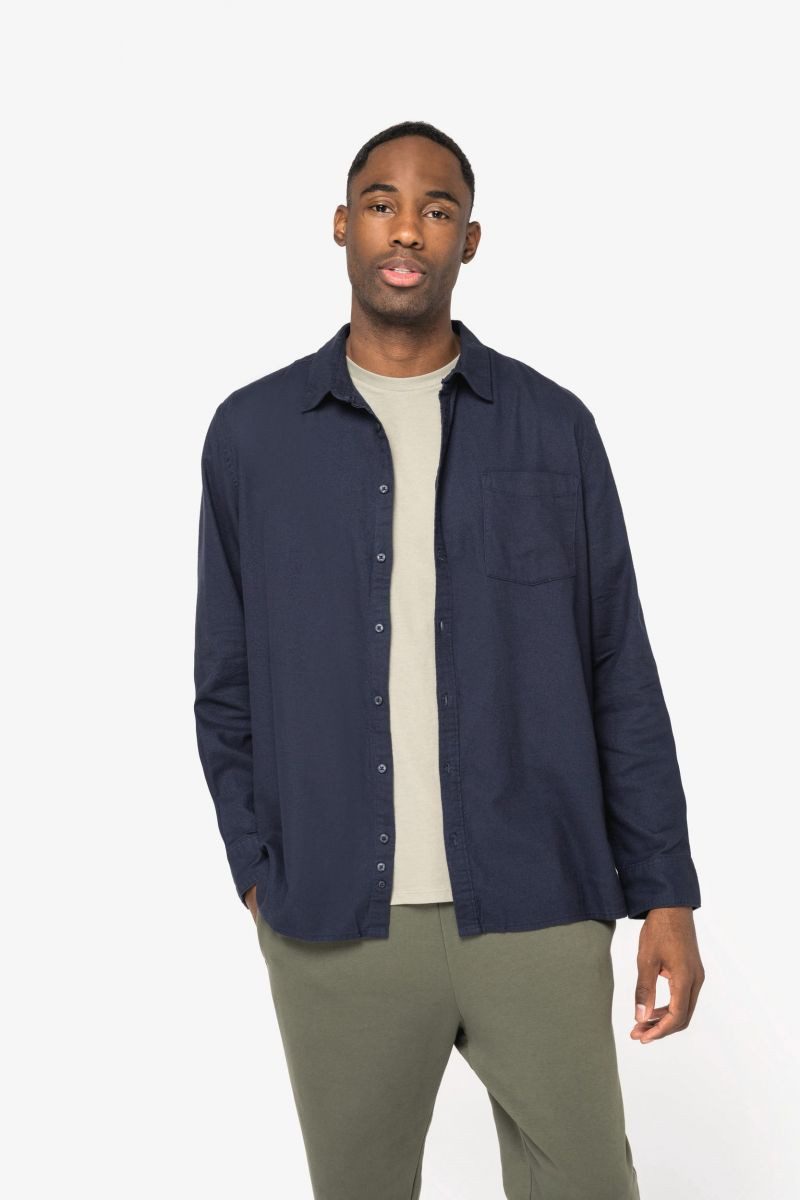 Native Spirit Outdoorhemd Umweltfreundliches Herren-Flanellhemd
