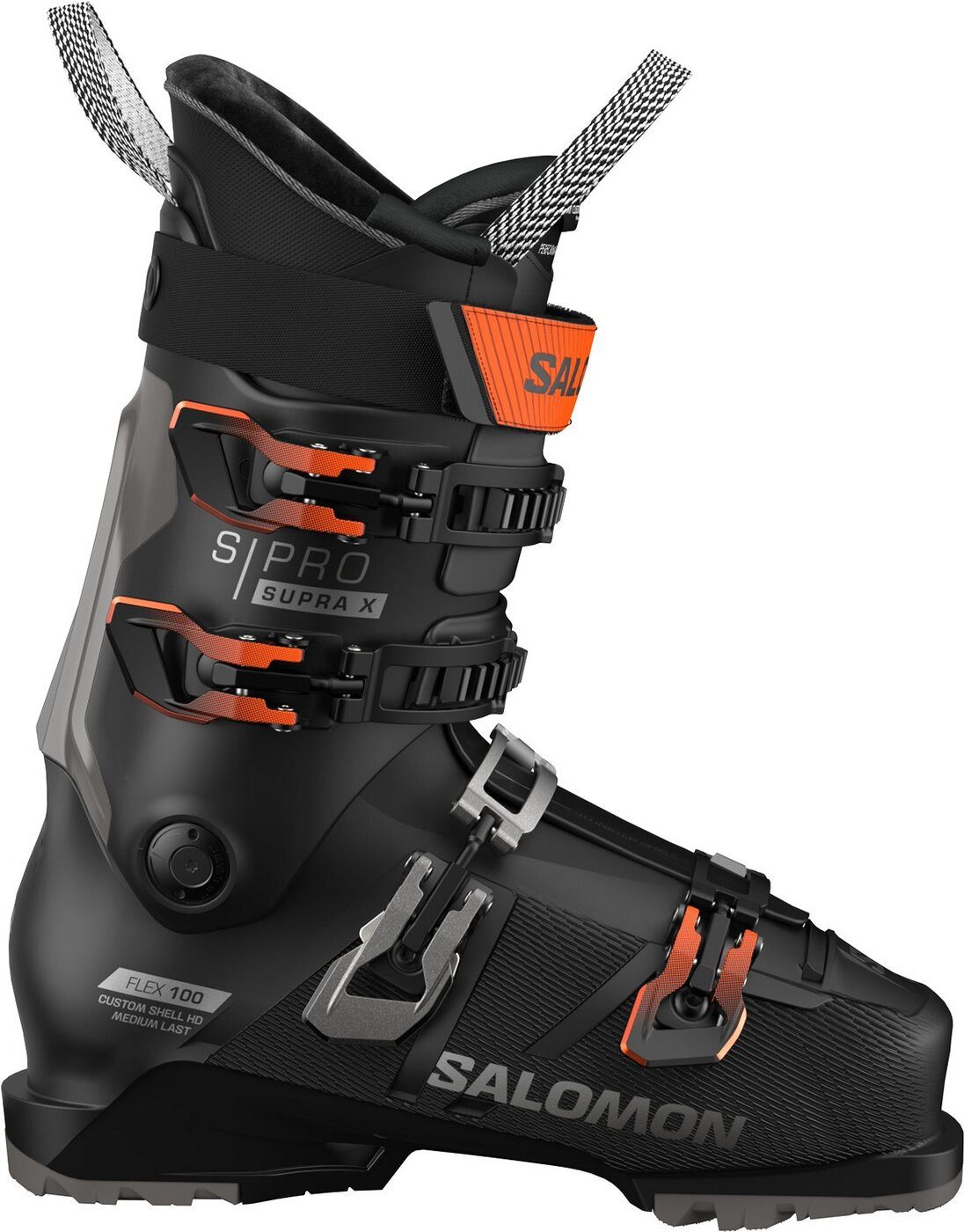 Salomon ALP. BOOTS S/PRO SUPRA X100 GW Bk/Dr G M BLACK/DARK GREY MET./ORANGE T Skischuh