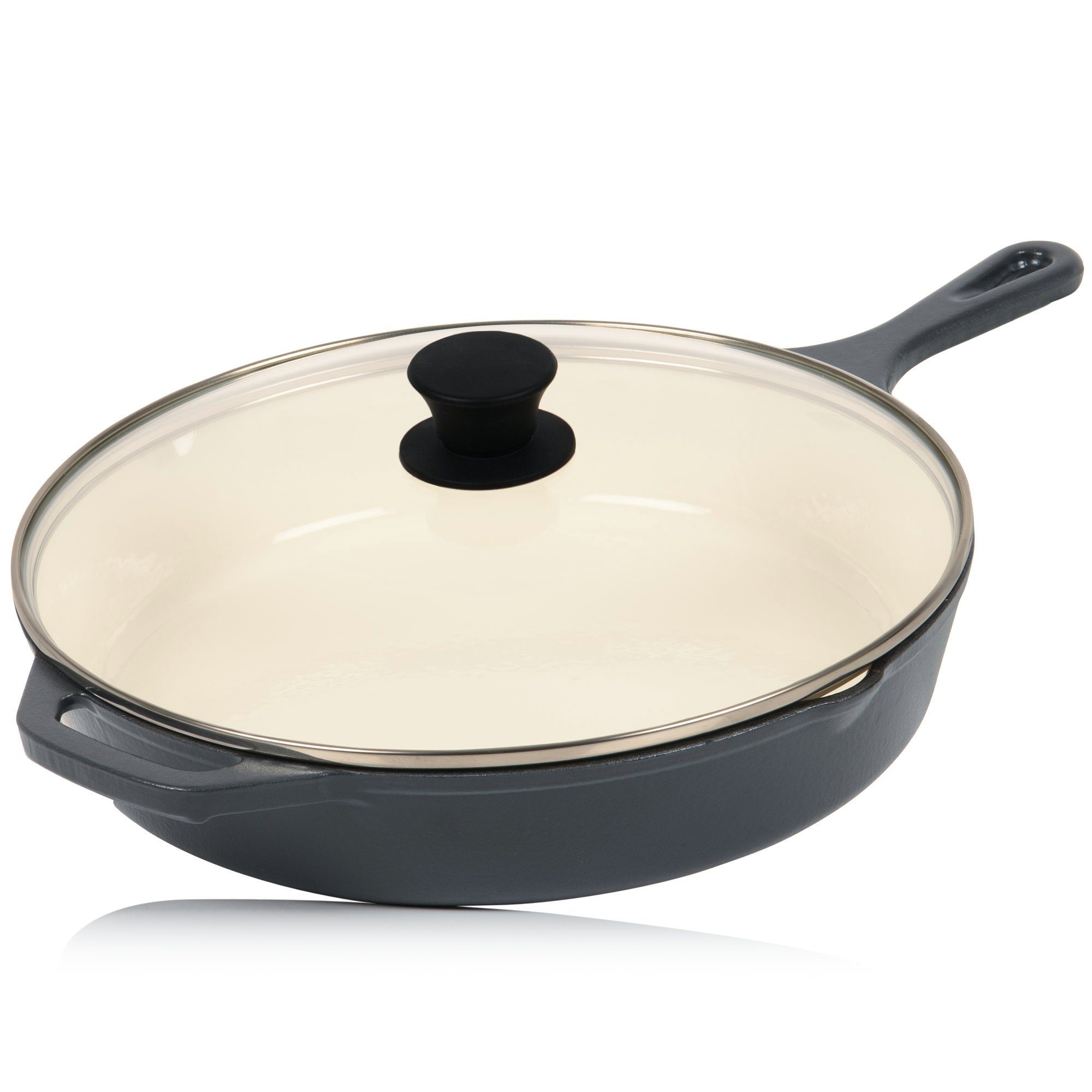 Mahlzeit Pfannen-Set 5-tlg. Set, Blue Berry, Grillpfannen, Grillplatte und Paella Pfanne, Gusseisen (Set, 5 teiliges Set)