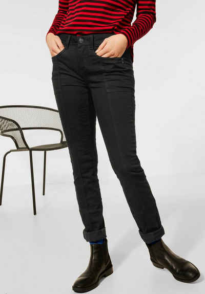 STREET ONE Gerade Jeans »Style Jane« mit herzförmigen Nieten