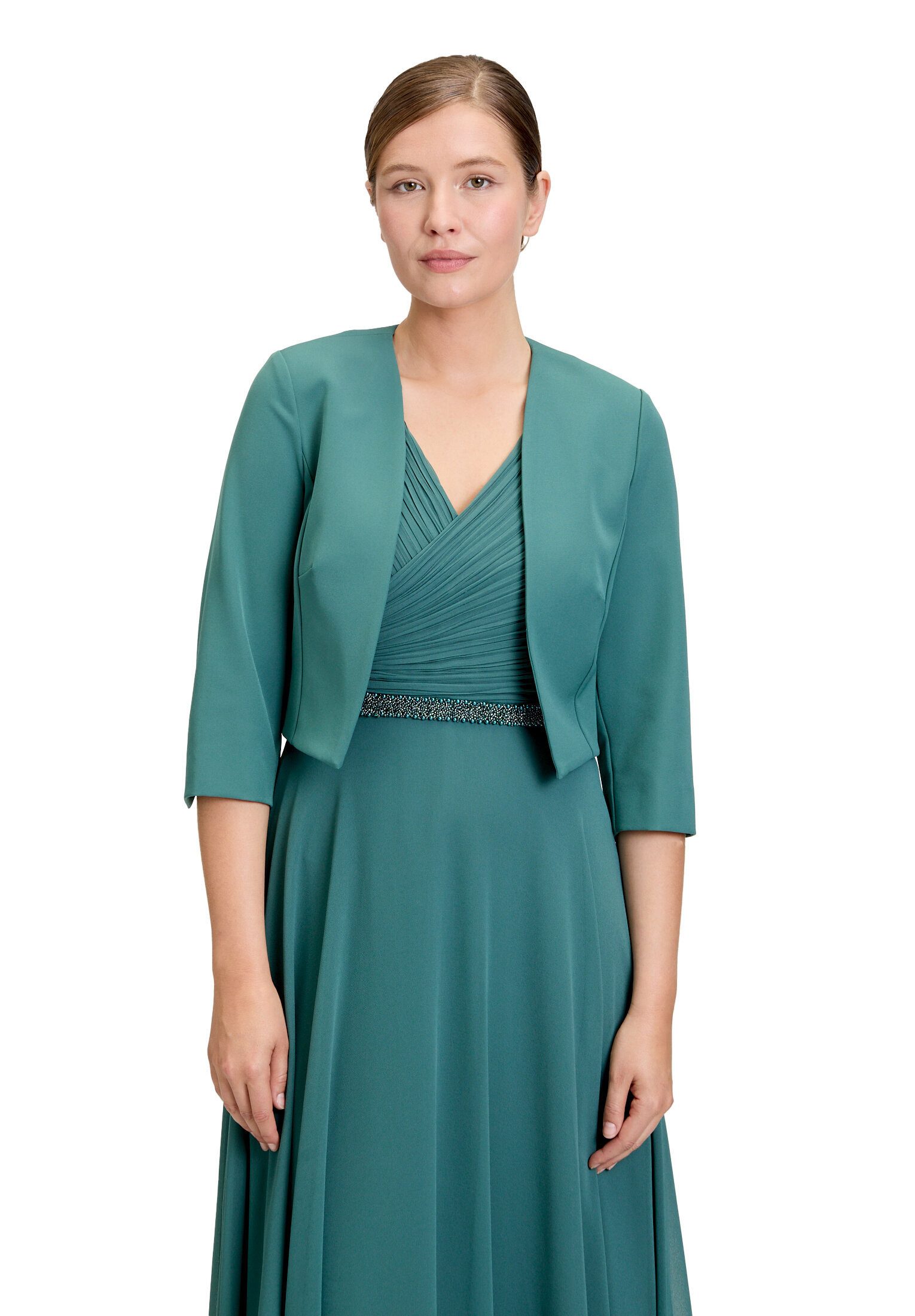 Vera Mont Bolerojacke Damen mit Kellerfalten