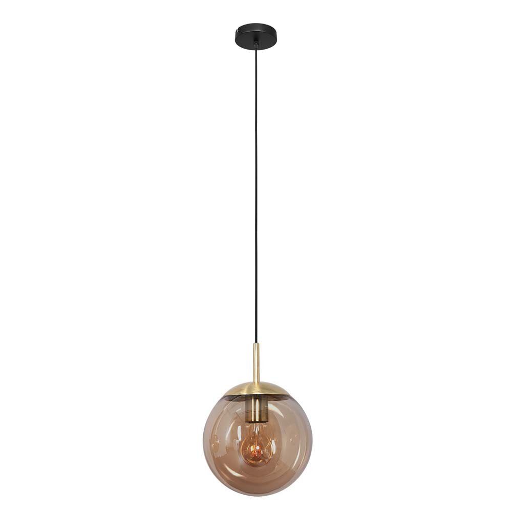 Steinhauer LIGHTING Pendelleuchte, Leuchtmittel nicht inklusive, Pendellampe Hängeleuchte Deckenlampe Esszimmerlampe Metall Glas