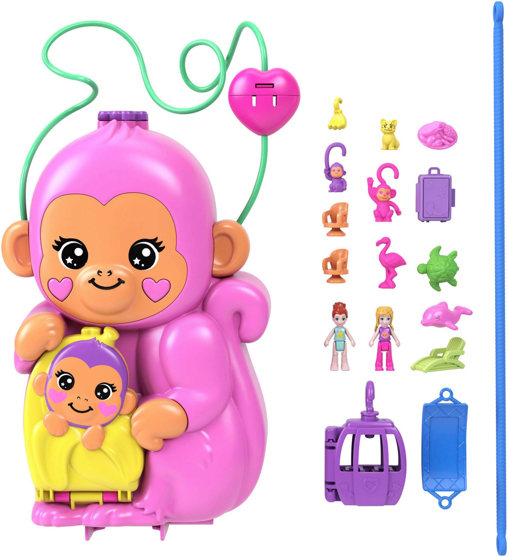 Polly Pocket Spielwelt Affenmama und Baby günstig online kaufen