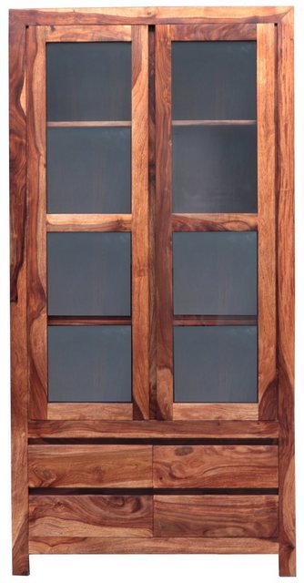 Indischesmoebelhausde Vitrine Vitrine Gani 100x200x45 aus indischem Palisan günstig online kaufen