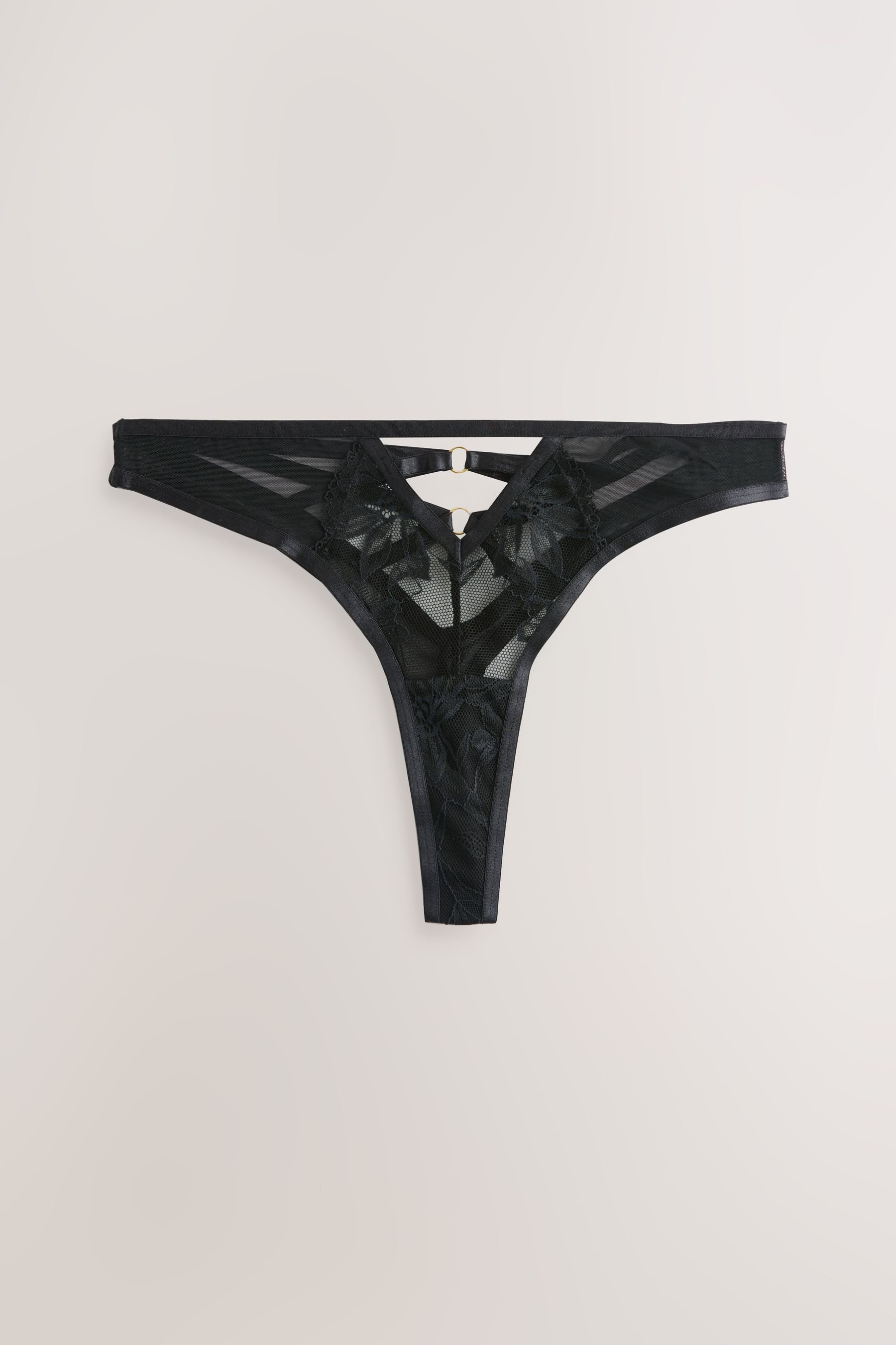 Next String Slips mit Spitzenfront im 2er-Pack, Tanga (2-St)