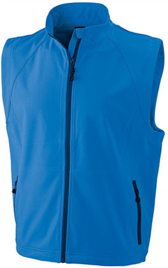 James & Nicholson Funktionsweste Herren Softshell Vest / Atmungsaktiv (2.000g/m²/24h)