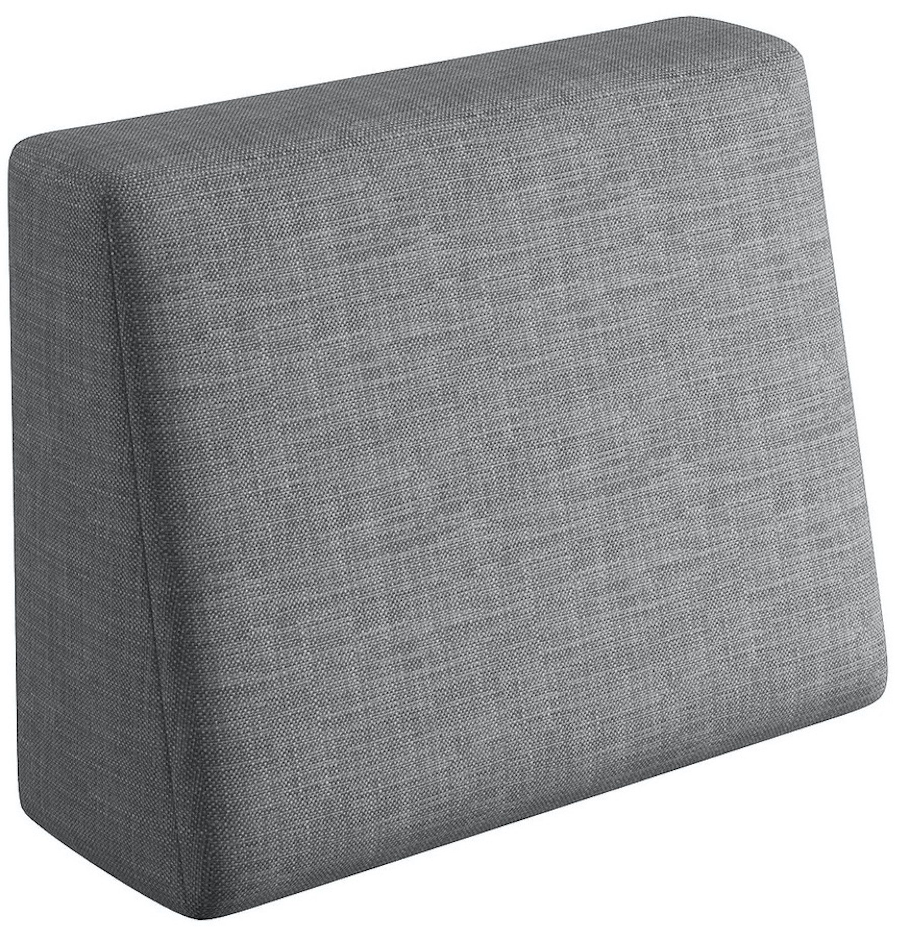 sunnypillow Rückenkissen Palettenkissen mit abnehmbarem Bezug Seitenkissen 60x40x20/10cm, Grau