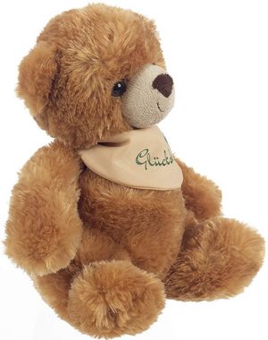 Uni-Toys Kuscheltier Teddybär m.Halstuch "Glücksbringer" - 25 cm - Plüsch-Teddy, Plüschtier