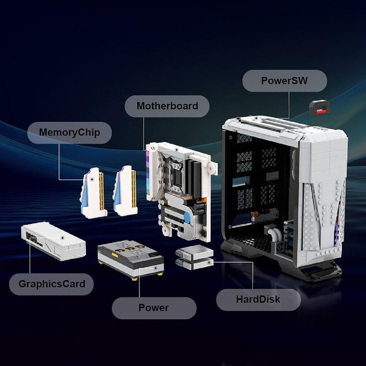 Pantasy Pantasy 85004 i-Game PC Spielecomputer 1.010 Teile Konstruktions-Spielset, (1010 St)