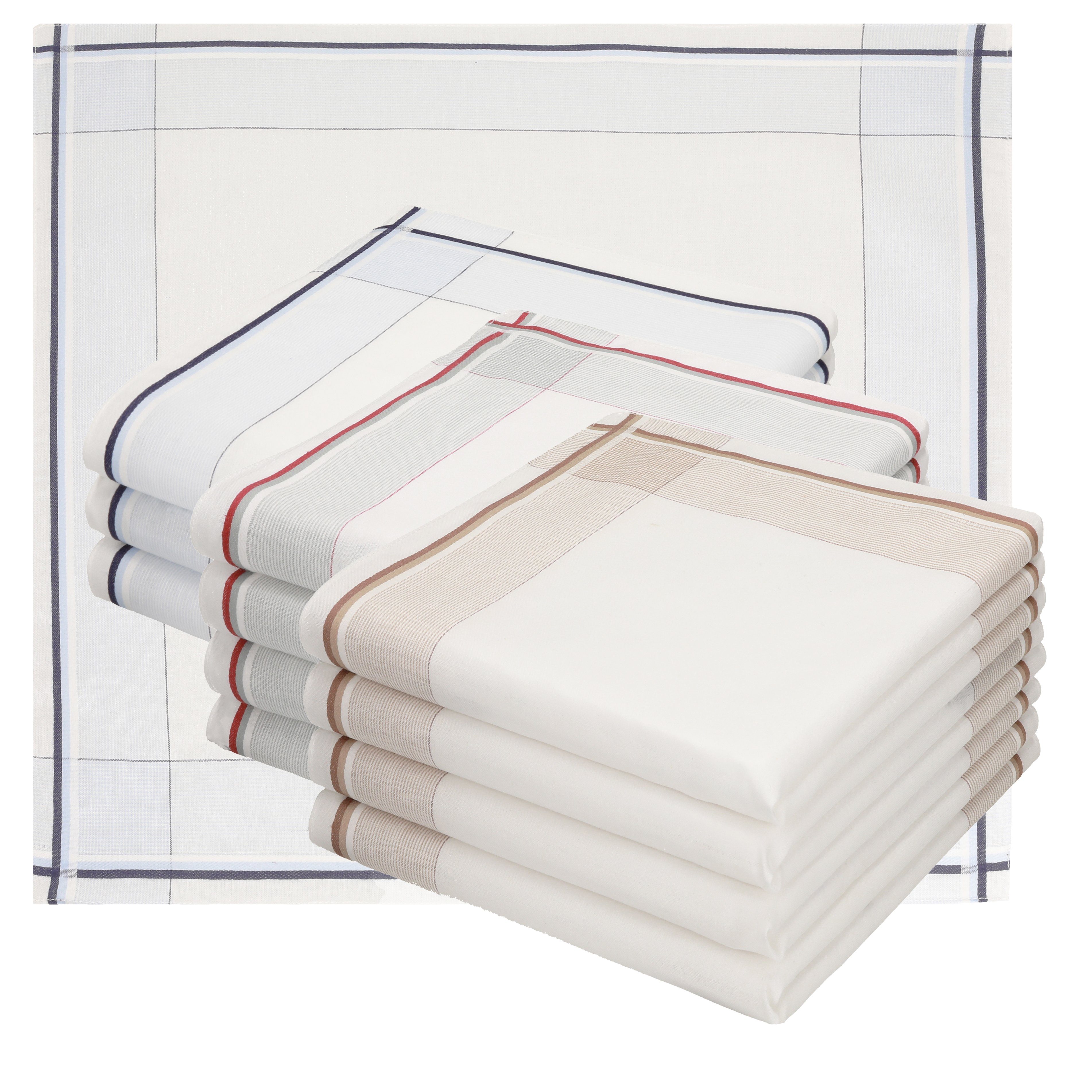 Betz Taschentuch Herren Stoff Taschentücher Set Lord 1 Größe 40x40 cm L Dessin 59, (Dessin 59, 12-St. Set), 100% Baumwolle