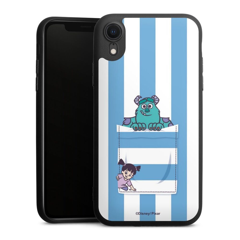 DeinDesign Handyhülle Disney Pixar Die Monster AG Fanartikel Monster AG Striped Pattern, Apple iPhone Xr Silikon Hülle Premium Case Handy Schutzhülle