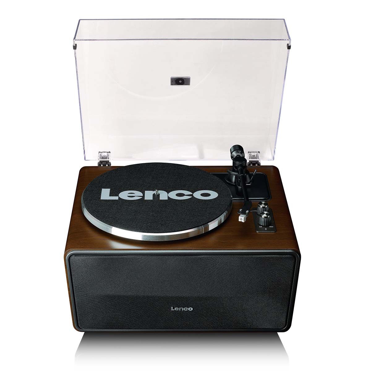 Lenco LS-470WA Plattenspieler (Riemenantrieb, Bluetooth, Bluetooth-Streaming, MP3-Kodierung, Start-Stopp, Riemenantrieb)