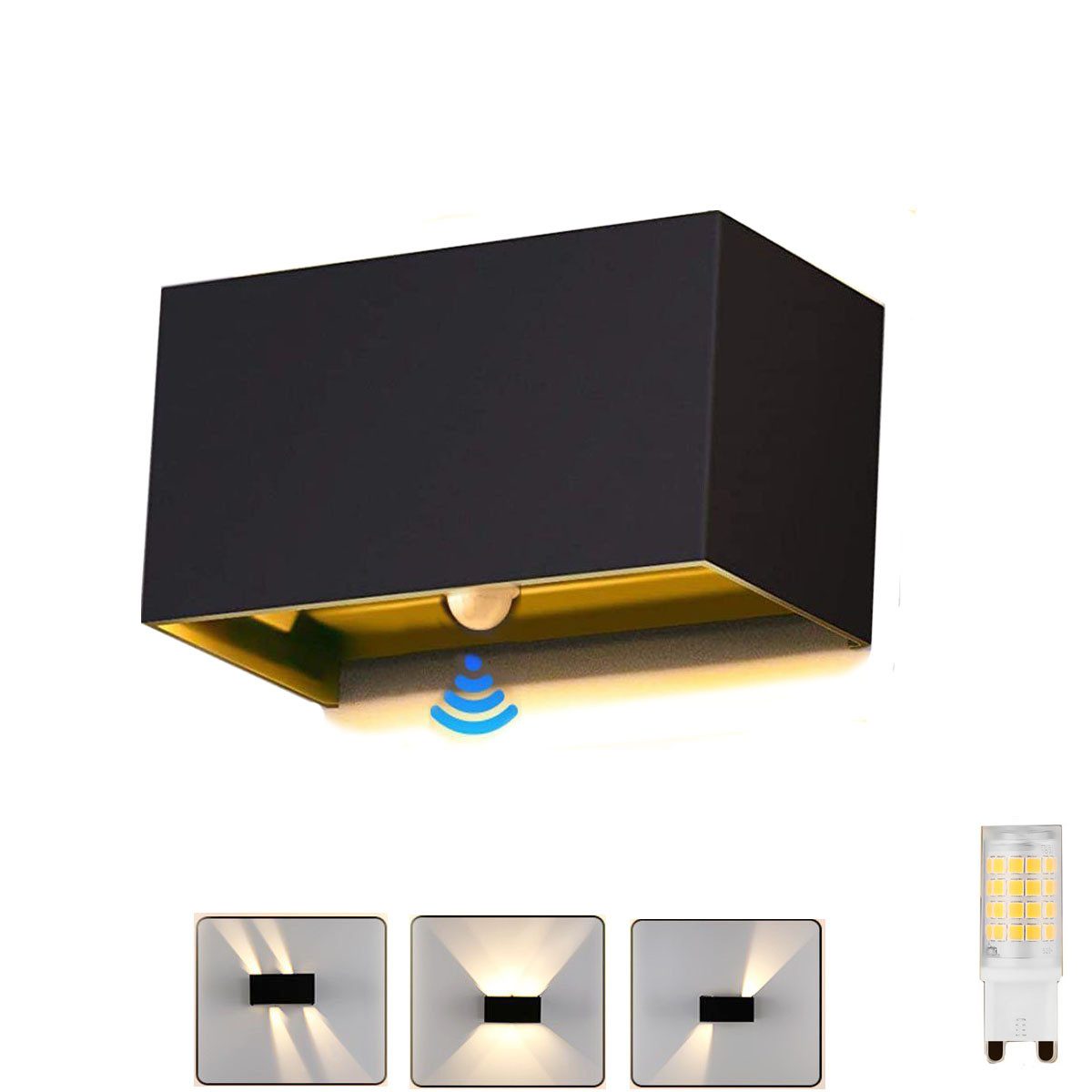 oyajia Wandleuchte LED Wandleuchte mit wechselbarem günstig online kaufen