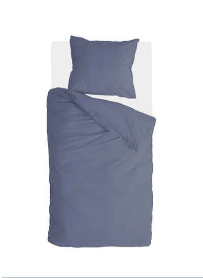 Bettwäsche Bettwäsche Vintage Cotton Blau - 140x220 cm, Walra, Blau 100% Baumwolle Bettbezüge